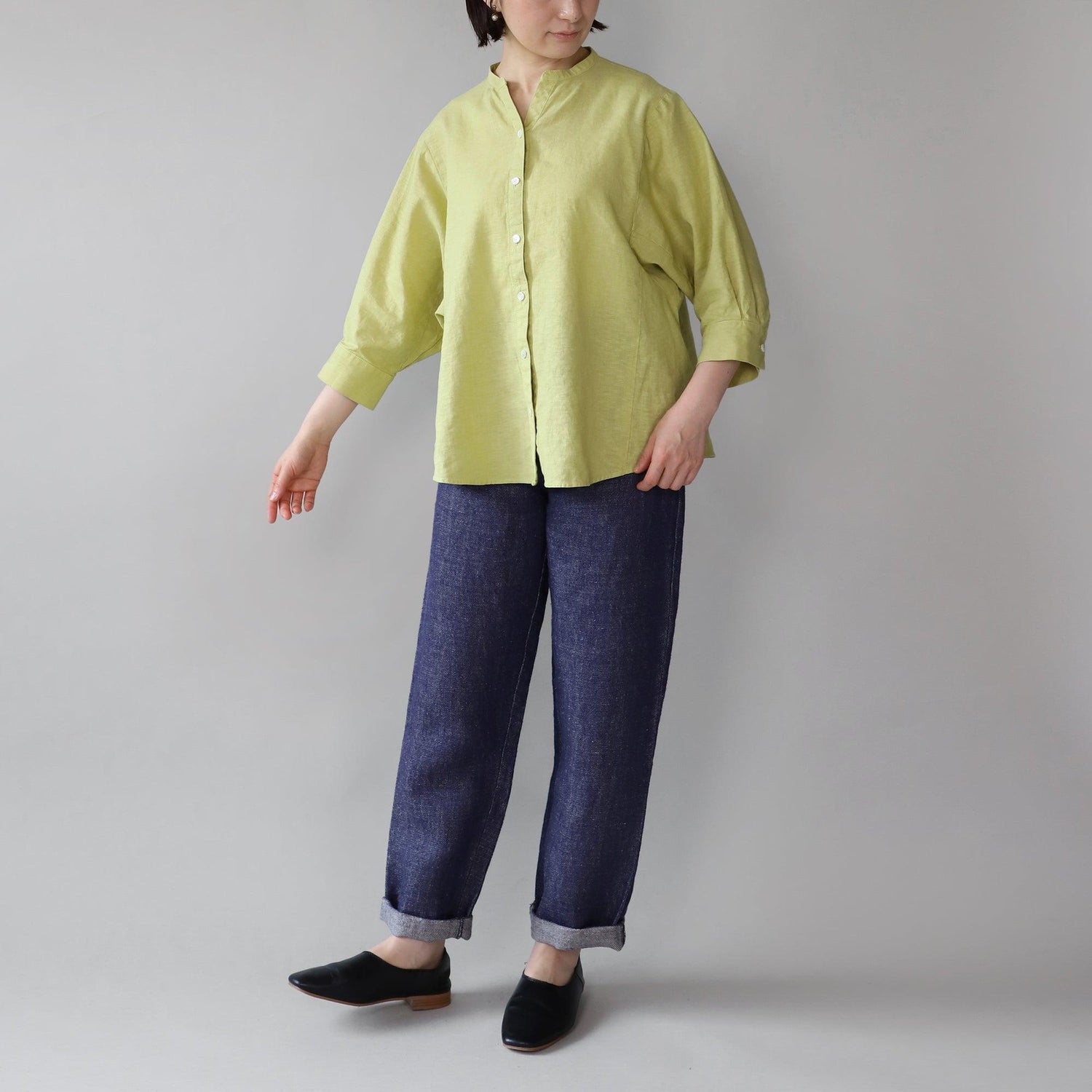 リループフレアブラウス WE2401G001 Lime