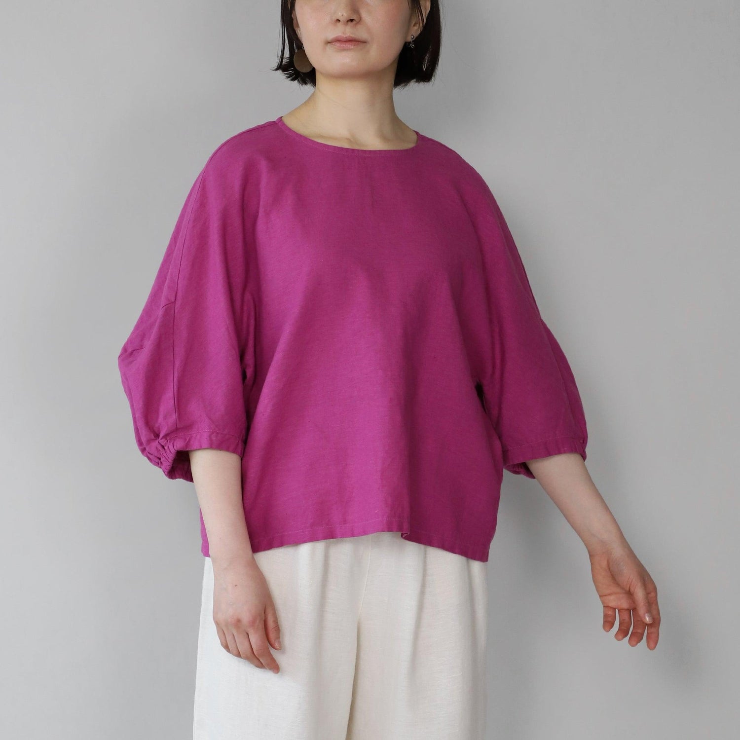 リループバルーンブラウス WE2401G002 Purple