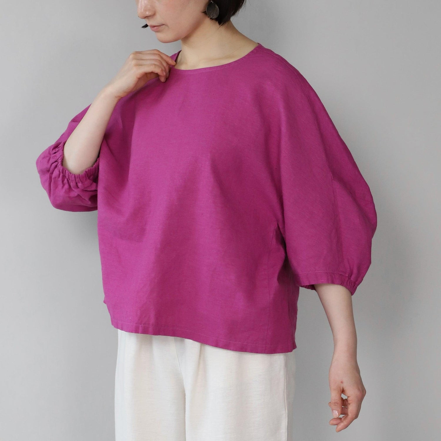 リループバルーンブラウス WE2401G002 Purple