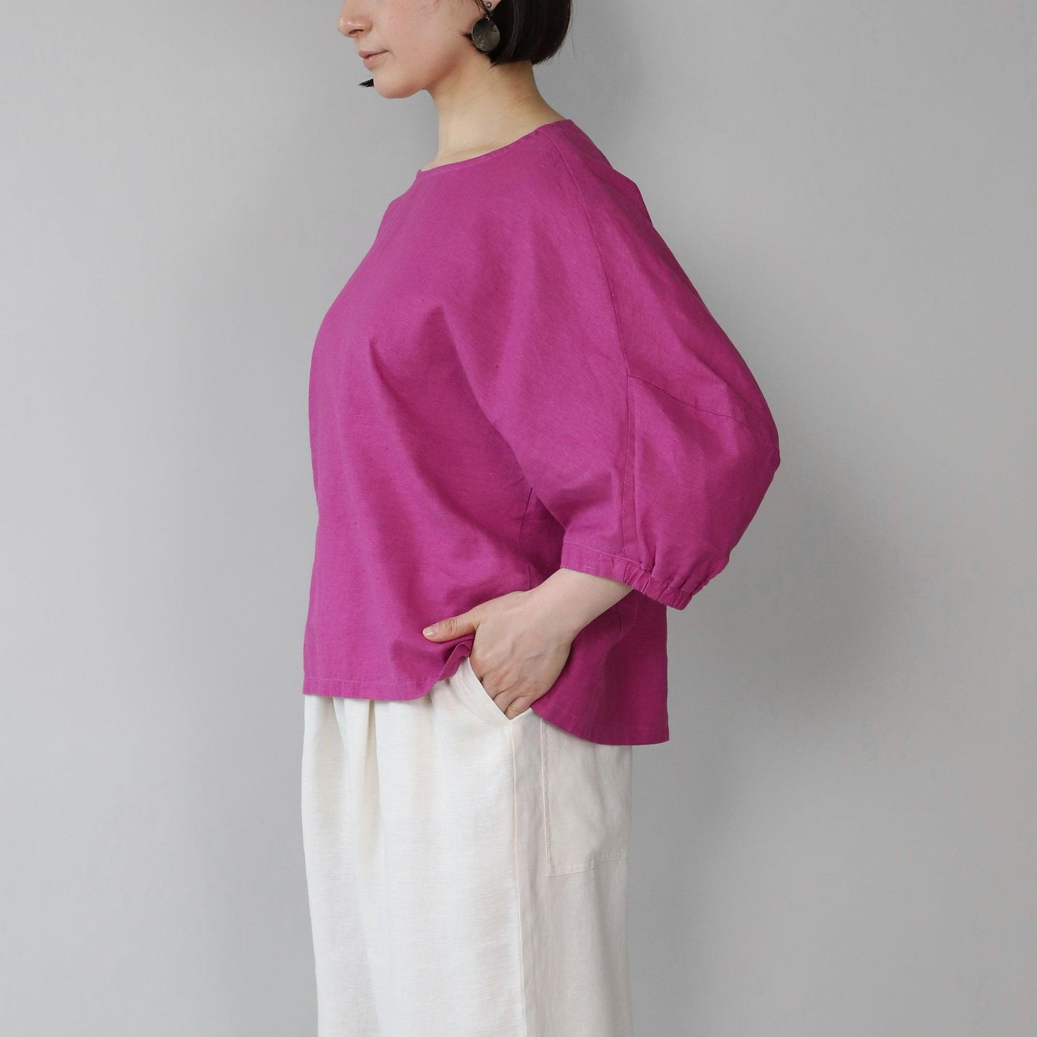 リループバルーンブラウス WE2401G002 Purple