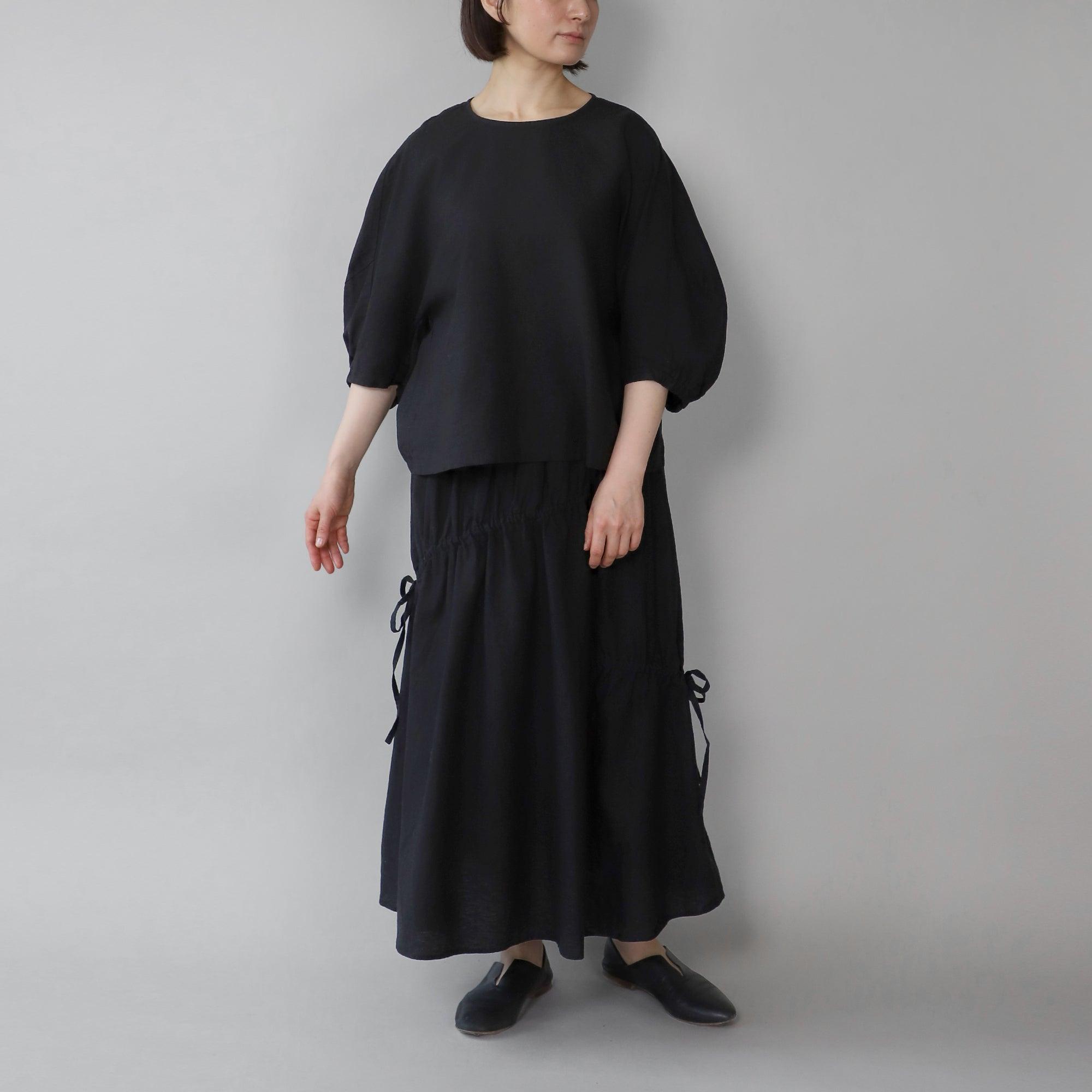 リループバルーンブラウス WE2401G002 Black