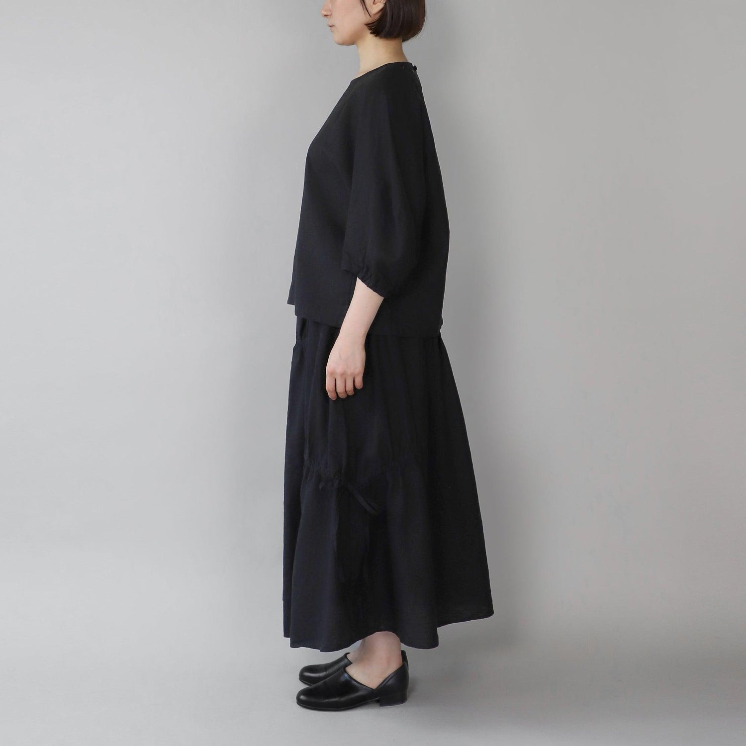 リループバルーンブラウス WE2401G002 Black