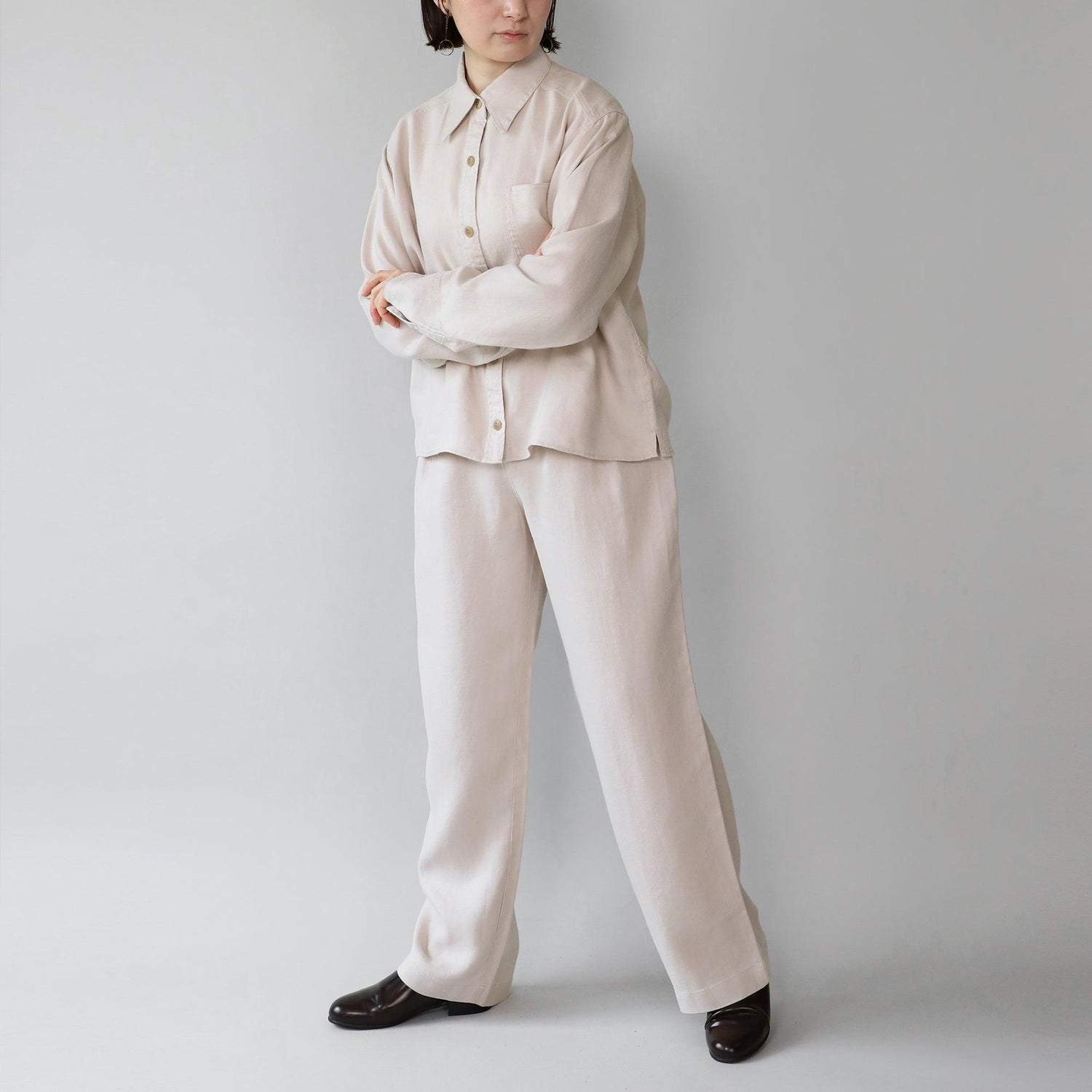 ヘンプストレートパンツ WE2401G008 Beige