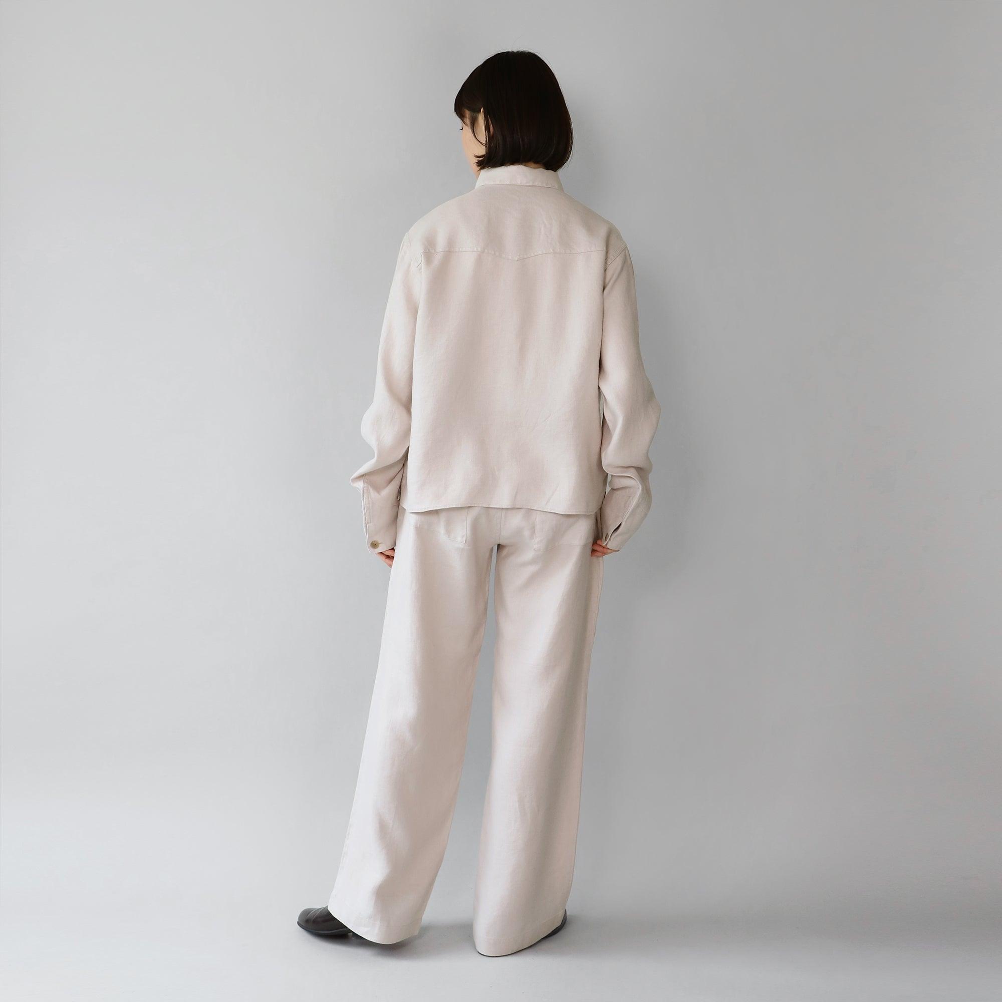 ヘンプストレートパンツ WE2401G008 Beige