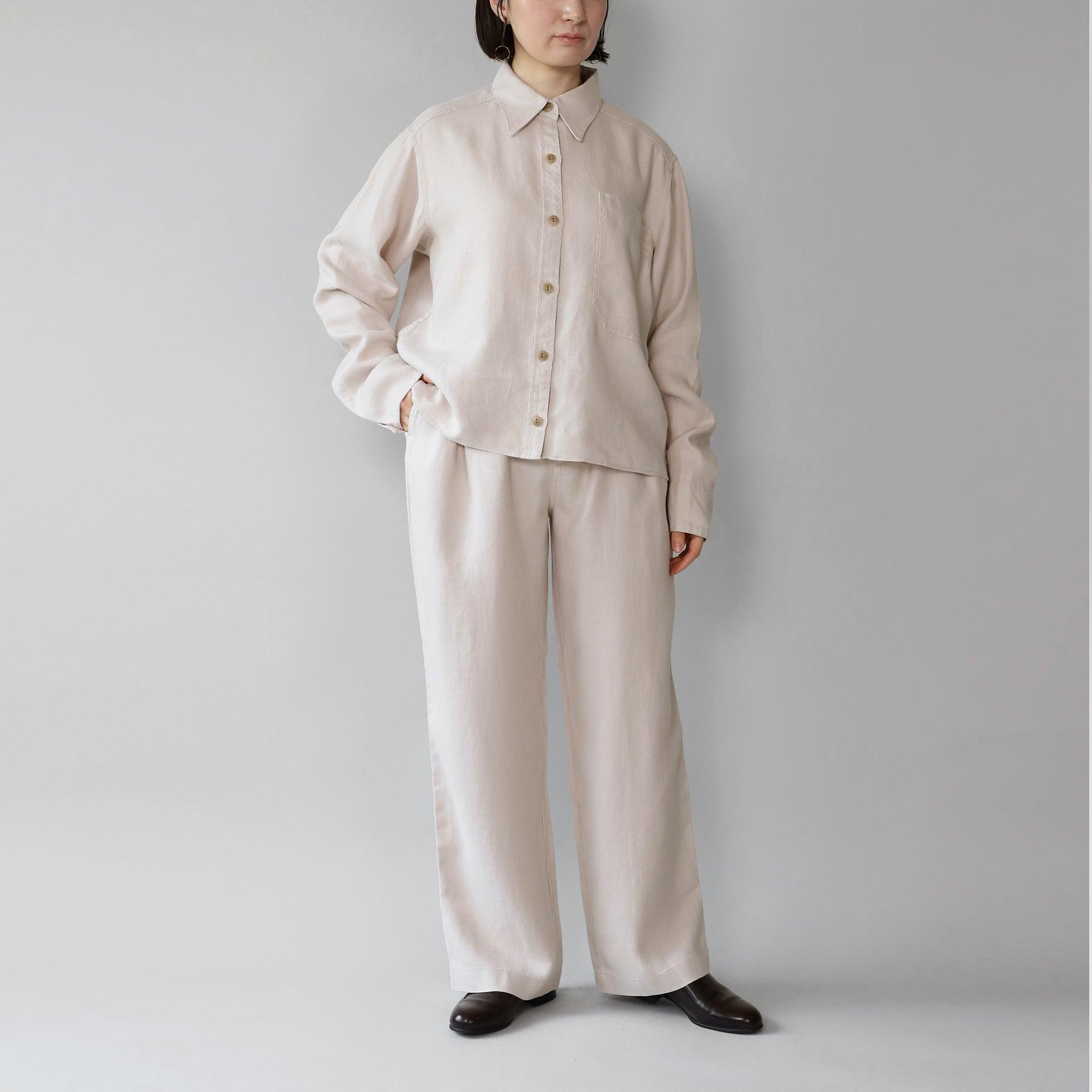 ヘンプストレートパンツ WE2401G008 Beige