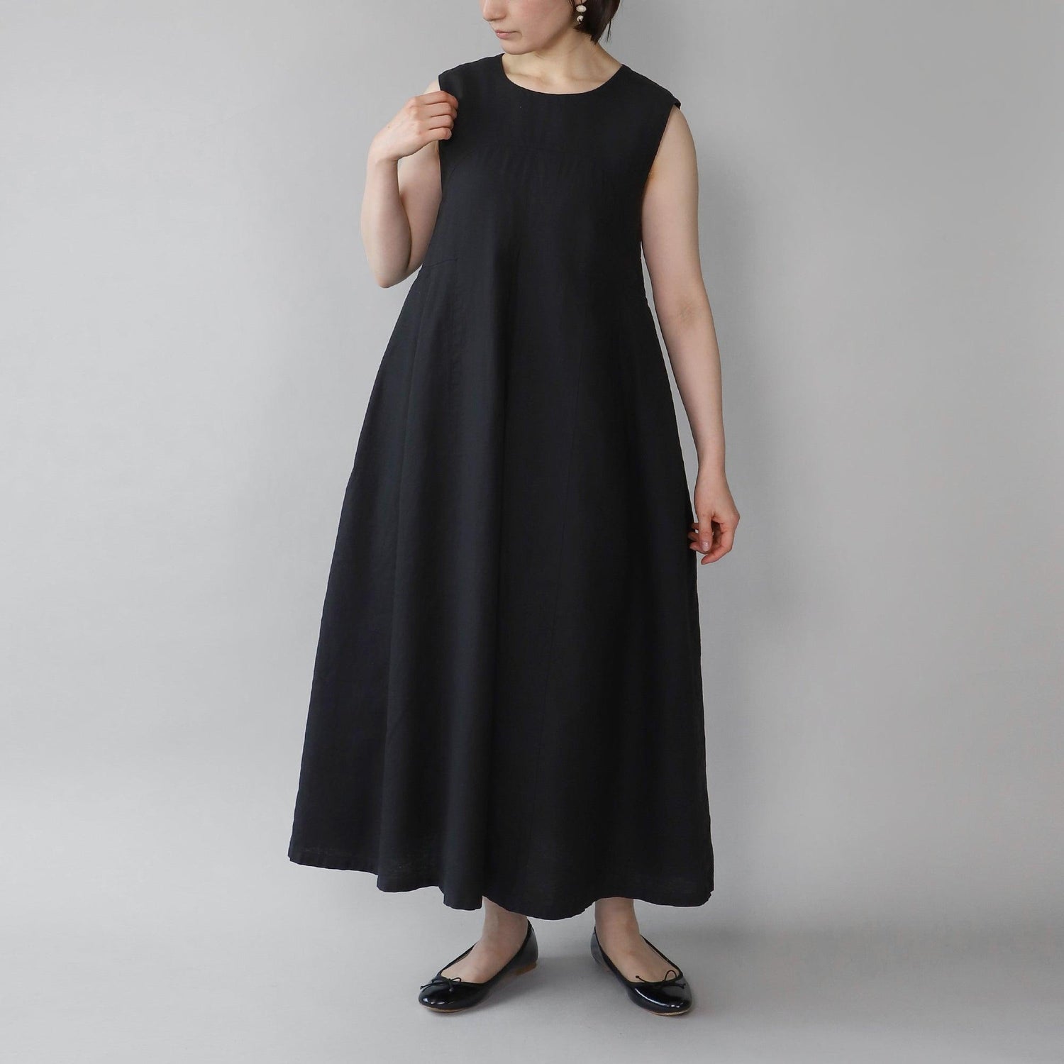リループサイドタックワンピース WE2401G004 Black