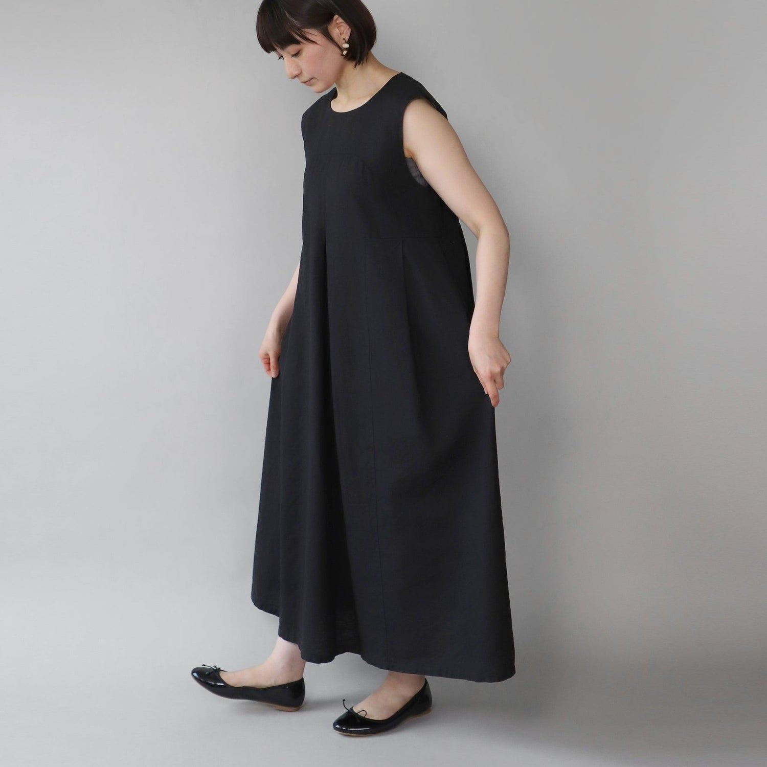 リループサイドタックワンピース WE2401G004 Black