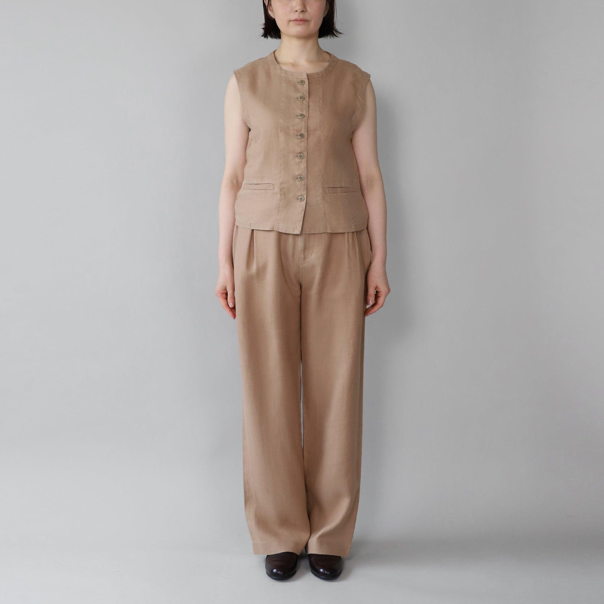 ヘンプストレートパンツ WE2401G008 Mocca