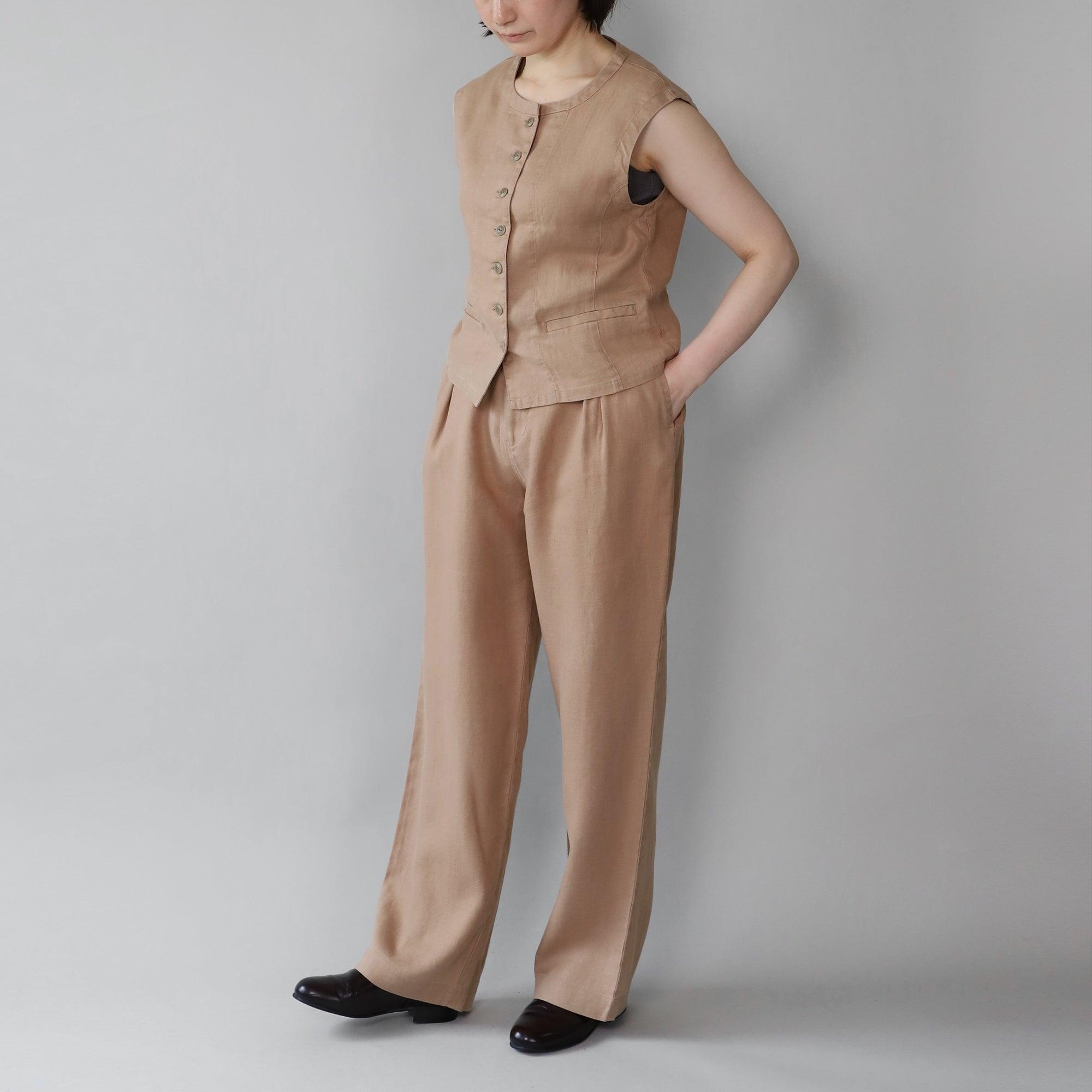 ヘンプストレートパンツ WE2401G008 Mocca