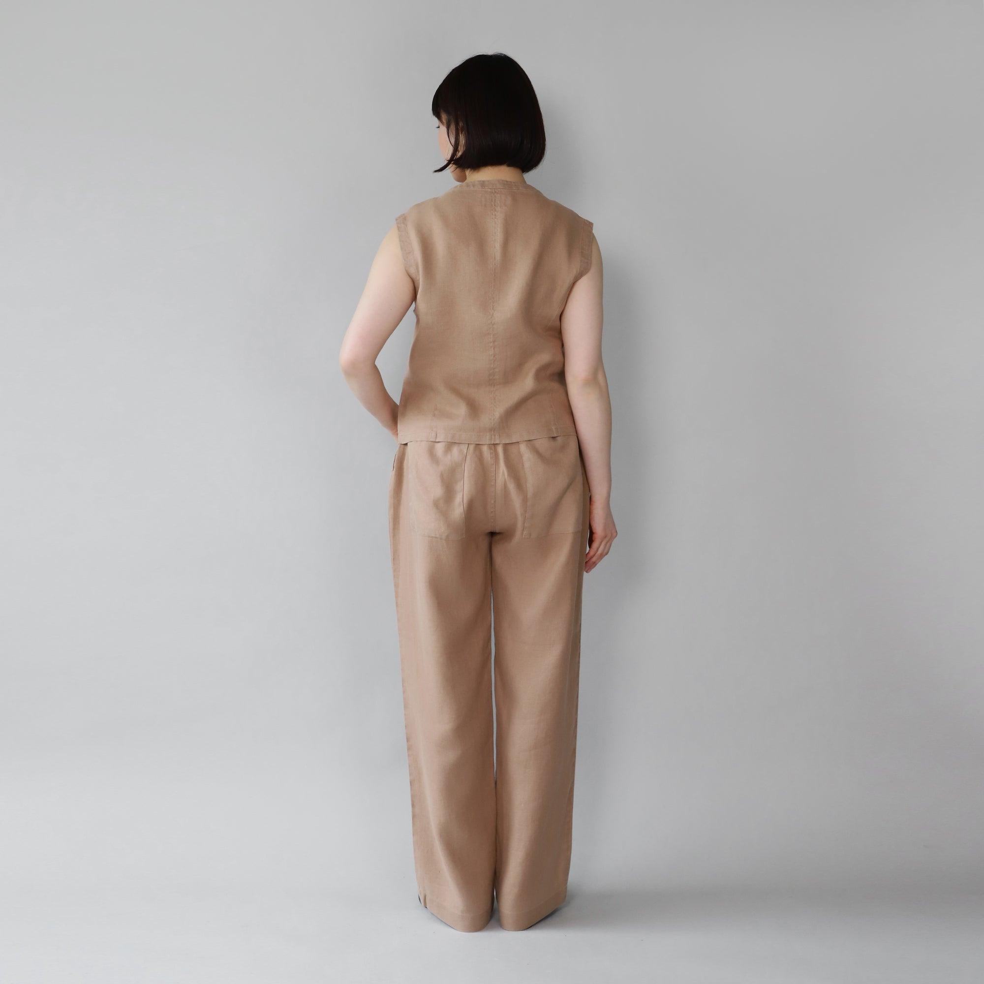 ヘンプストレートパンツ WE2401G008 Mocca
