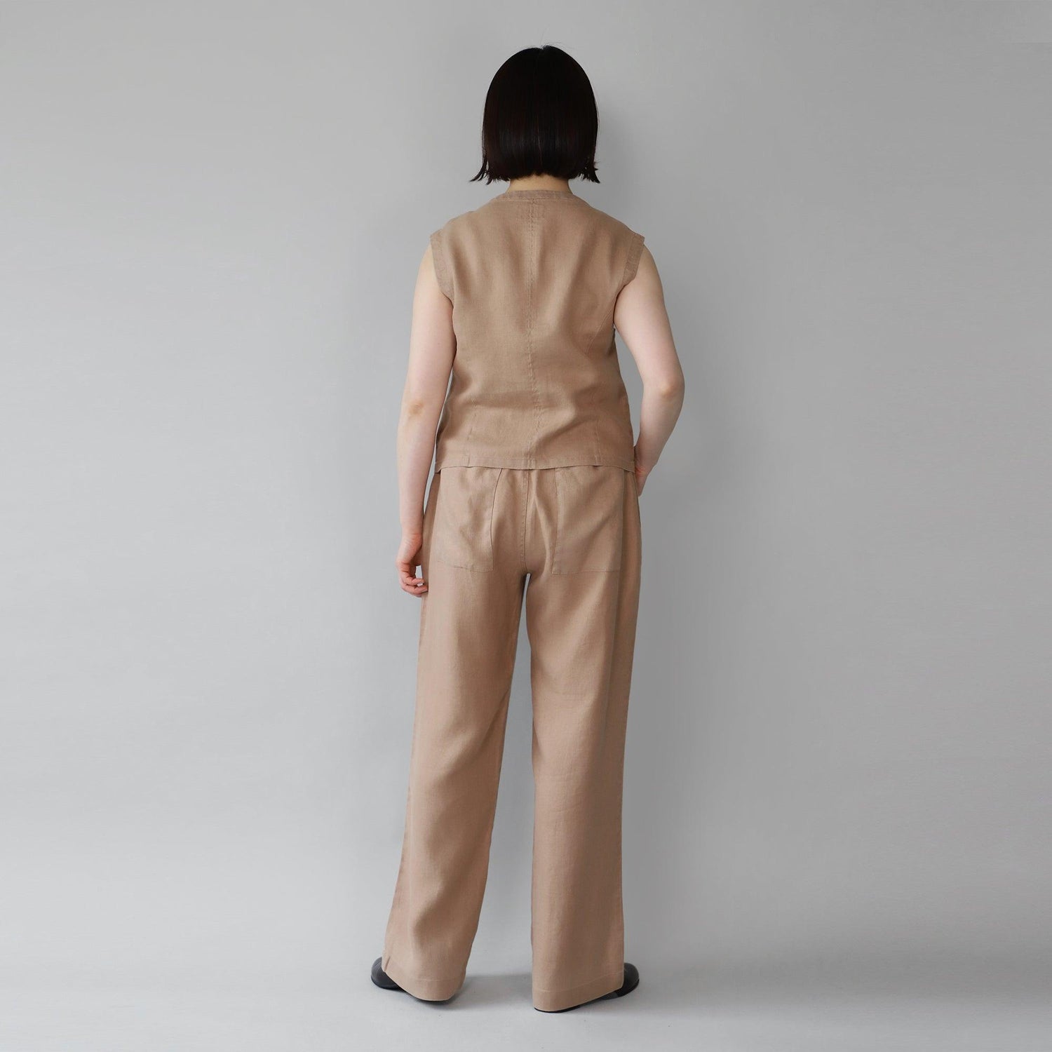 ヘンプストレートパンツ WE2401G008 Mocca