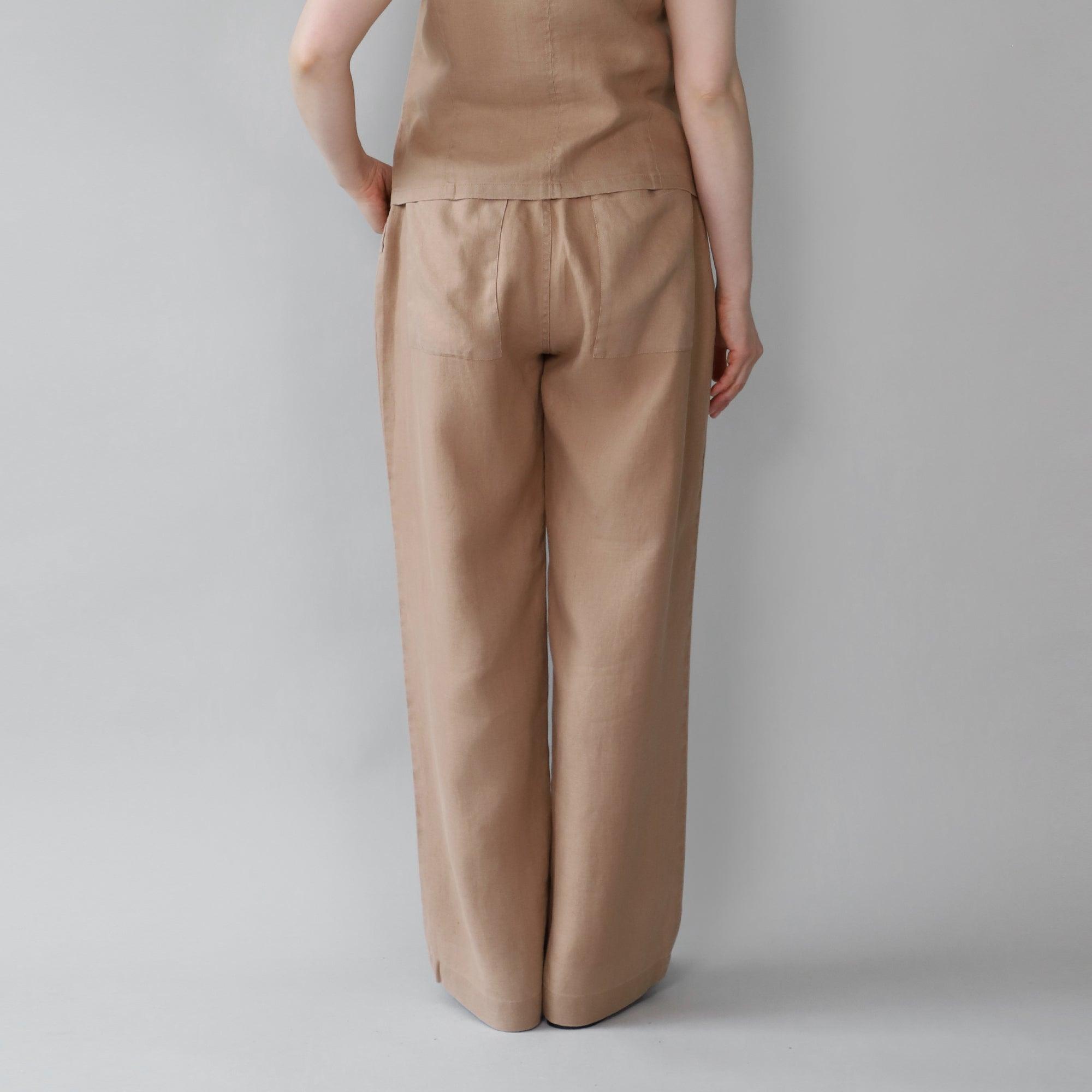 ヘンプストレートパンツ WE2401G008 Mocca