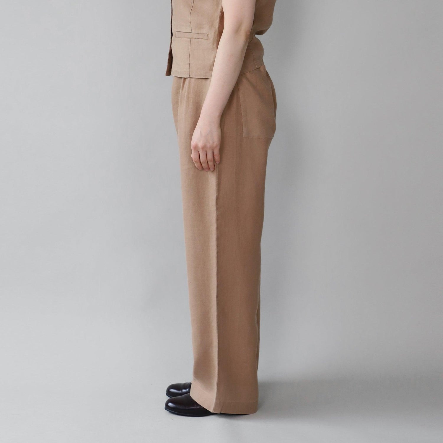 ヘンプストレートパンツ WE2401G008 Mocca