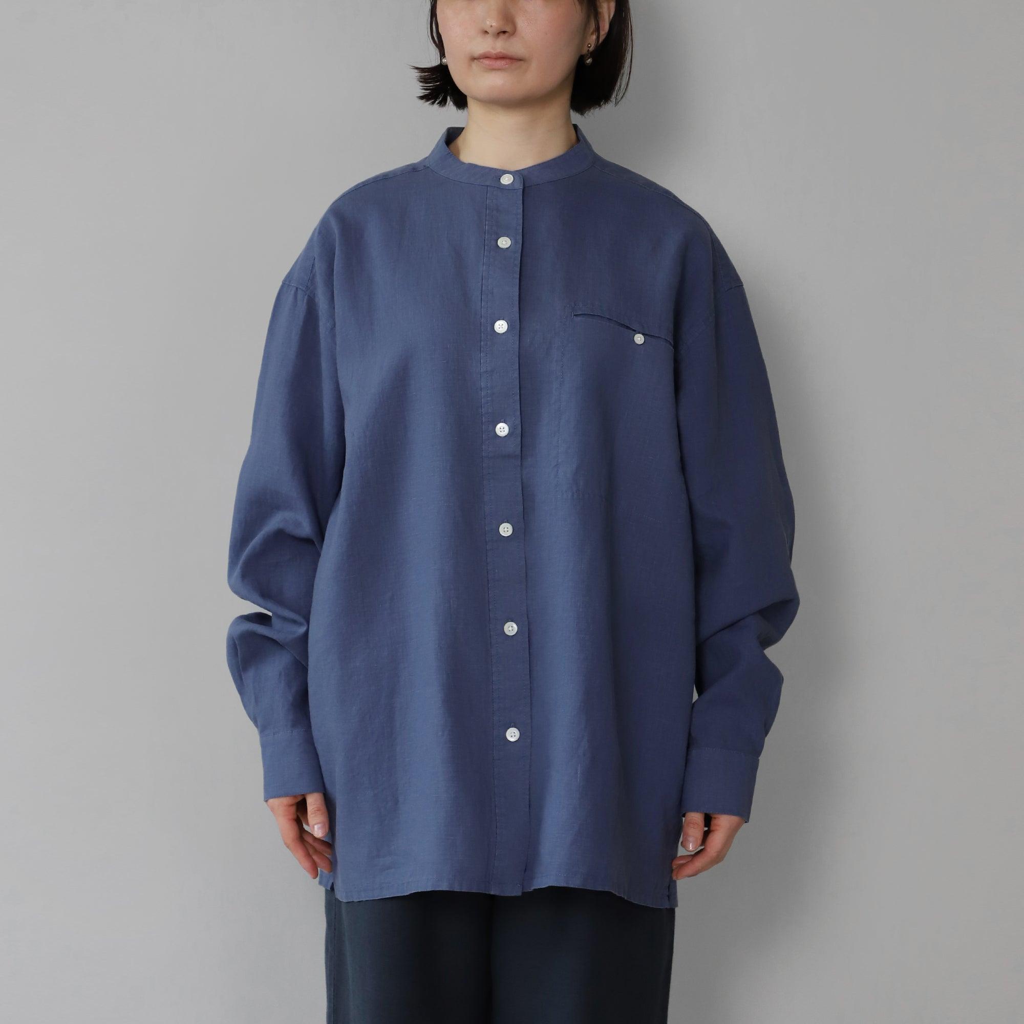 ヘンプフェザーシャツ WE2401G013 Dark Blueヘンプフェザーシャツ WE2401G013 Dark Blue