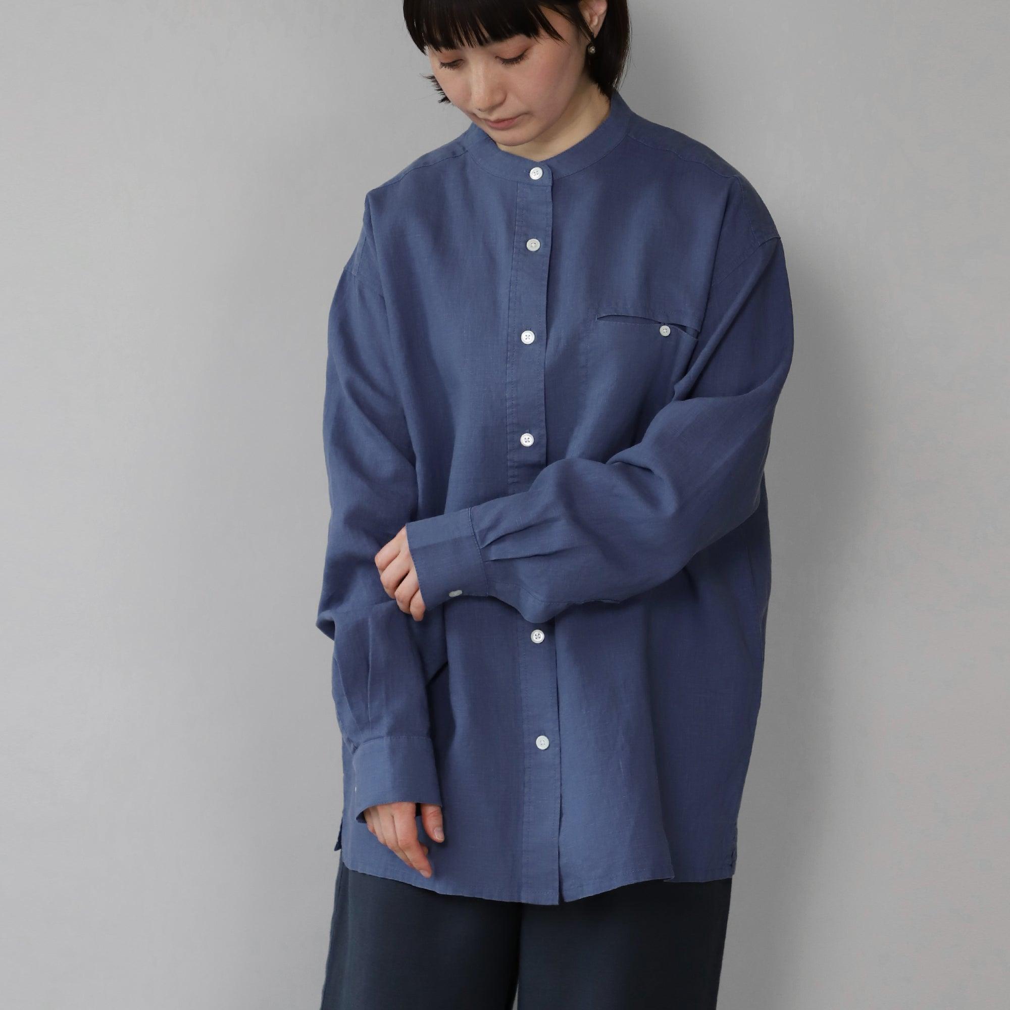 ヘンプフェザーシャツ WE2401G013 Dark Blue