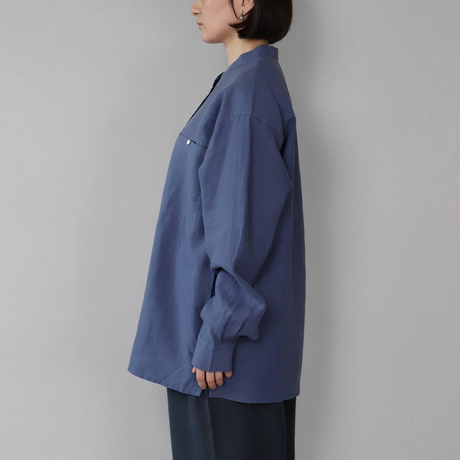 ヘンプフェザーシャツ WE2401G013 Dark Blue