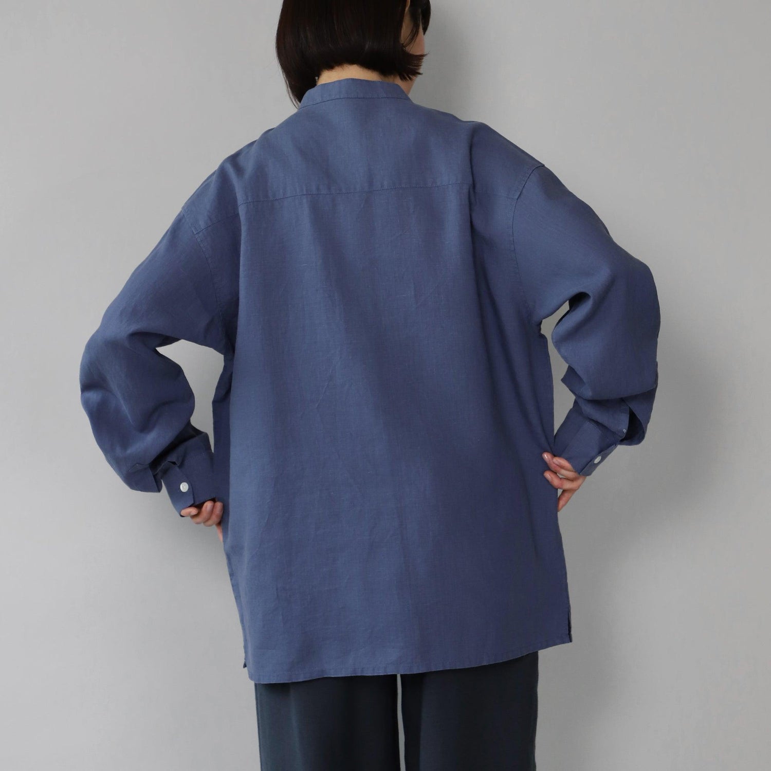 ヘンプフェザーシャツ WE2401G013 Dark Blue