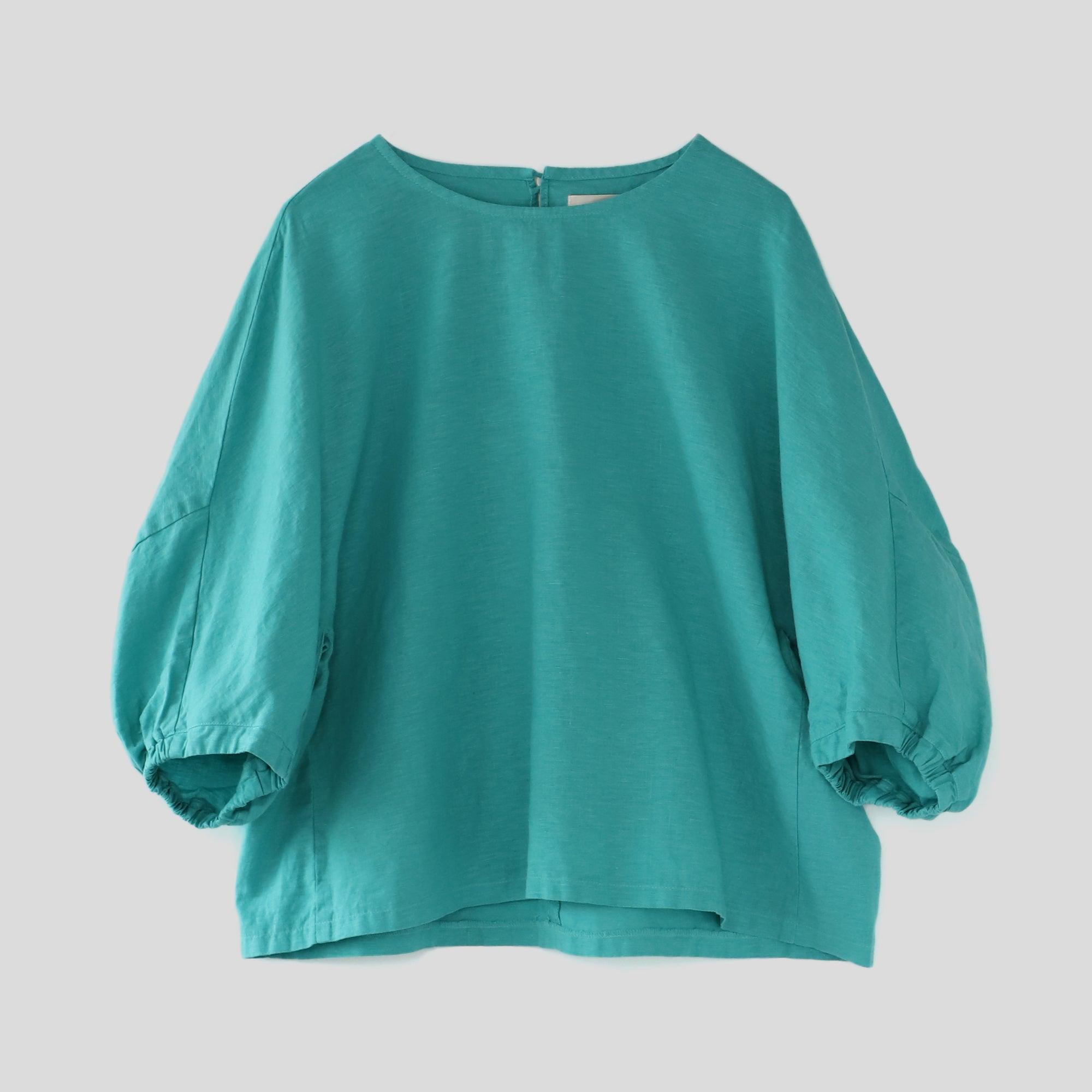 リループバルーンブラウス WE2401G002 Emerald