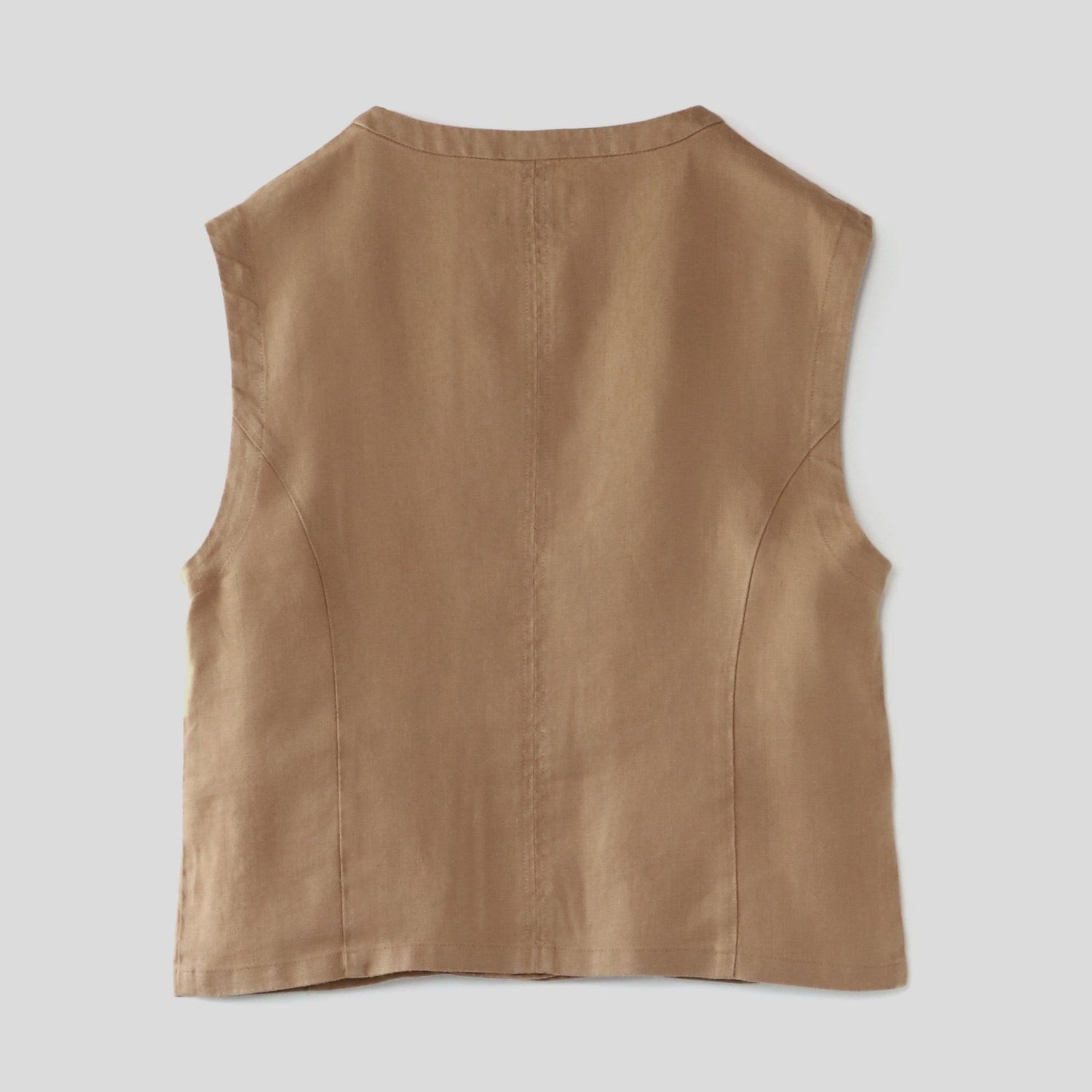 ヘンプオープンベスト WE2401G009 Mocca