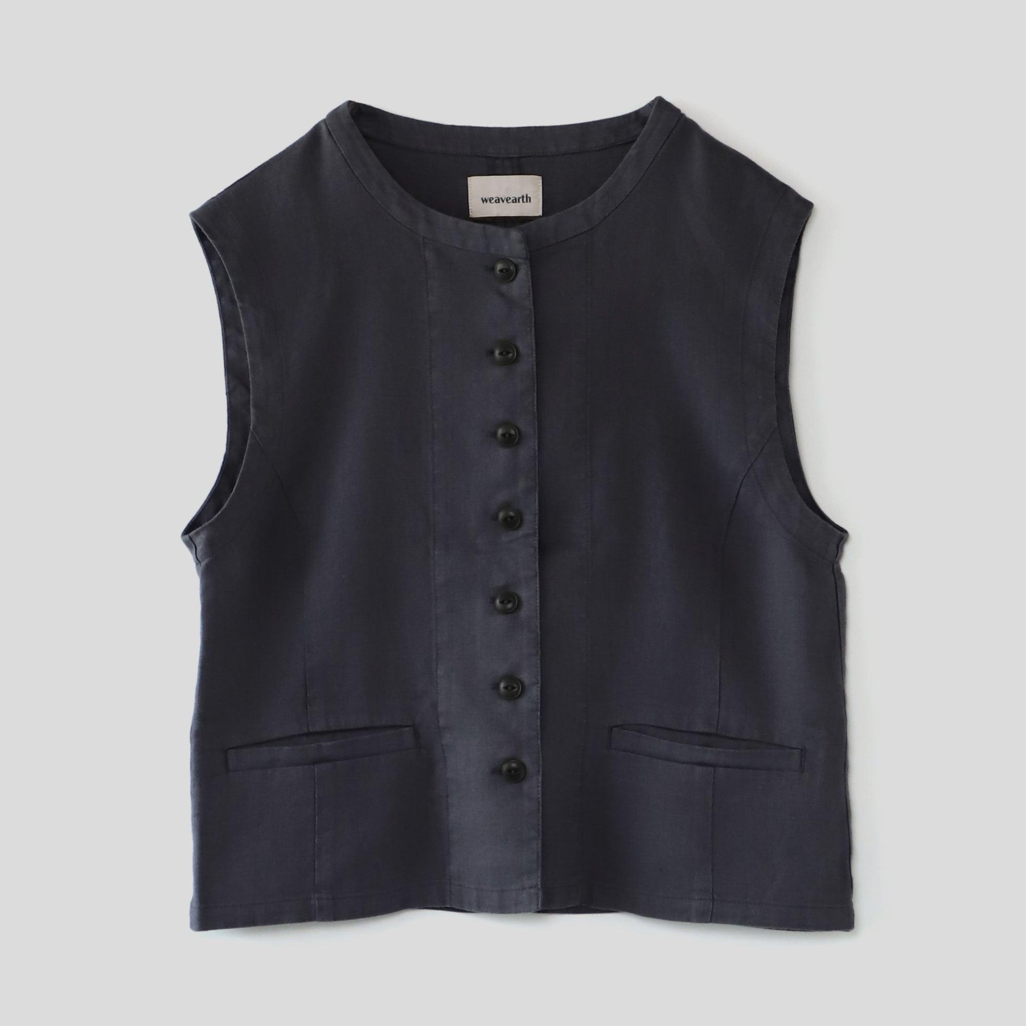 ヘンプオープンベスト WE2401G009 INK