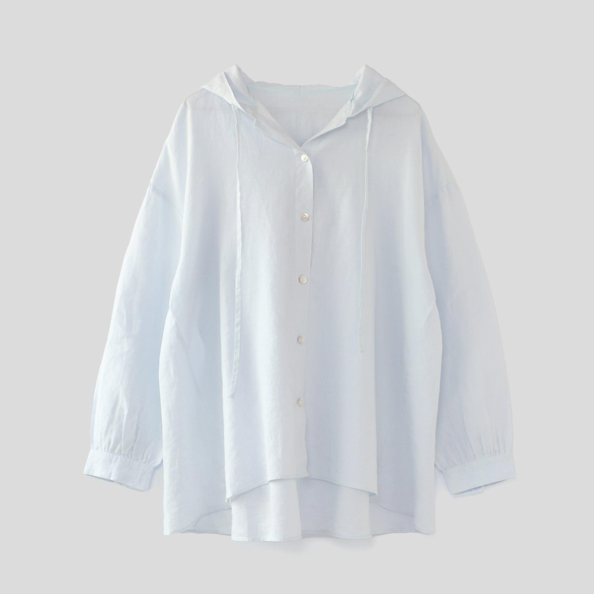 WE2501G006 ヘンプフーディシャツ