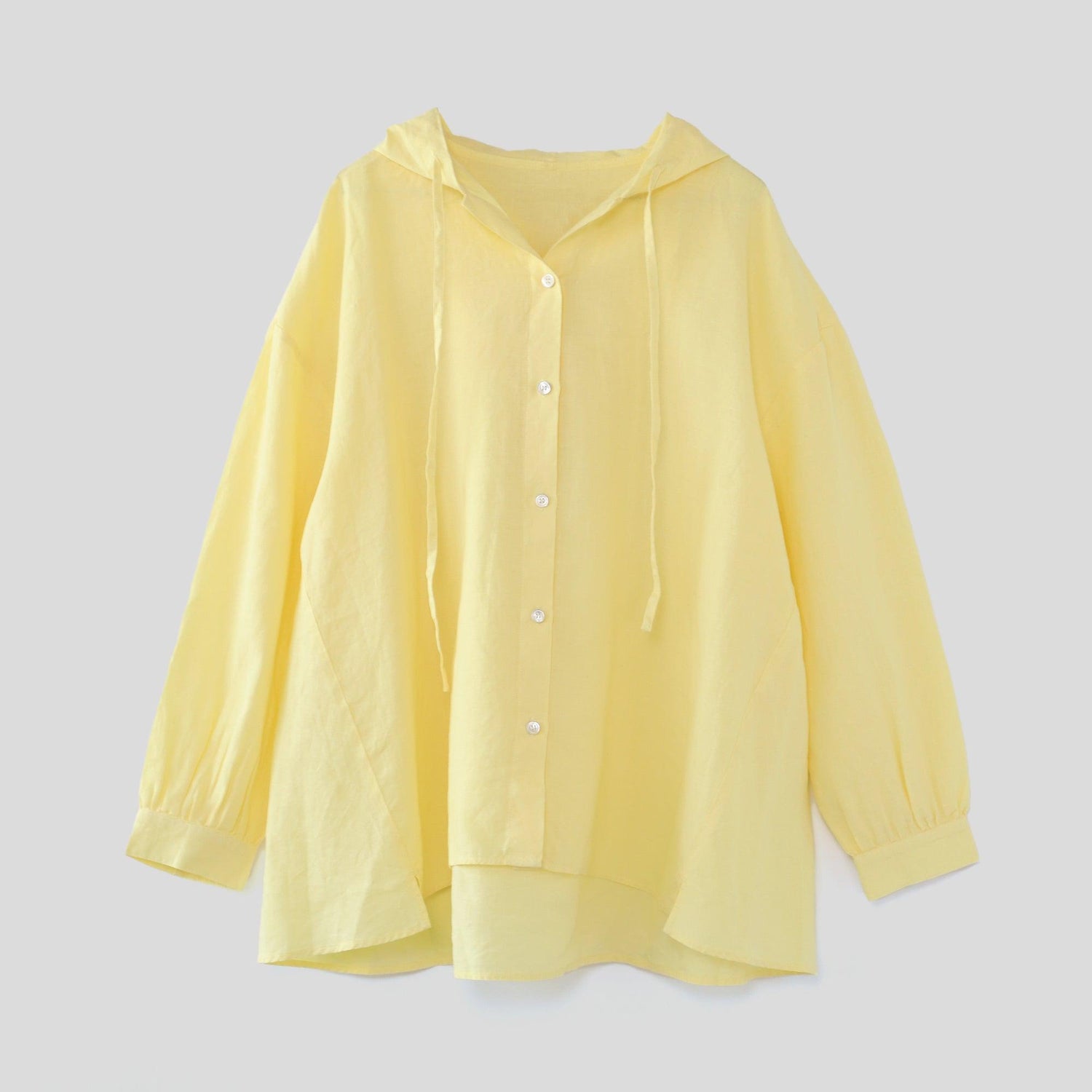 WE2501G006 ヘンプフーディシャツ