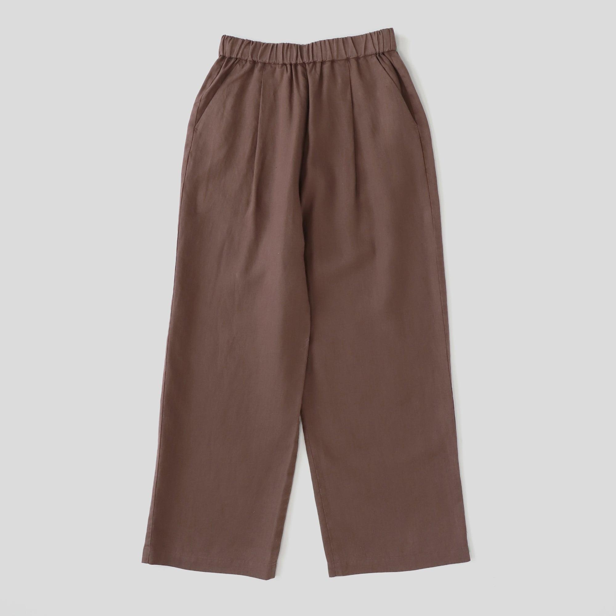 WE2501G002 ヘンプ タックイージーパンツ