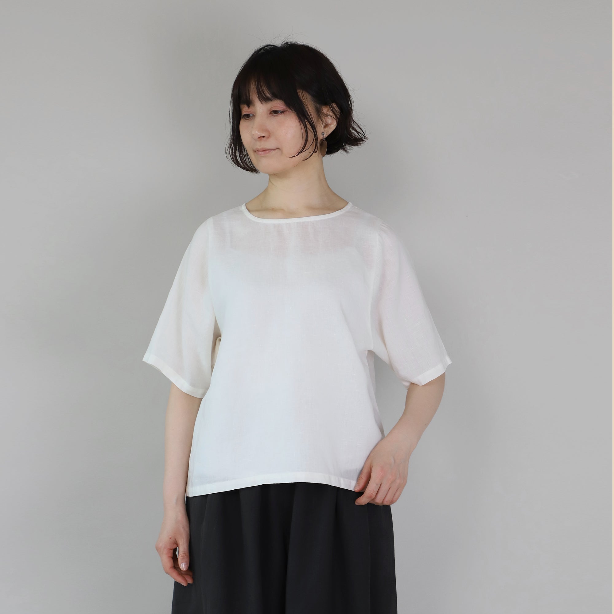 【4月10日販売開始予定】ヘンプワイドスリーブブラウス