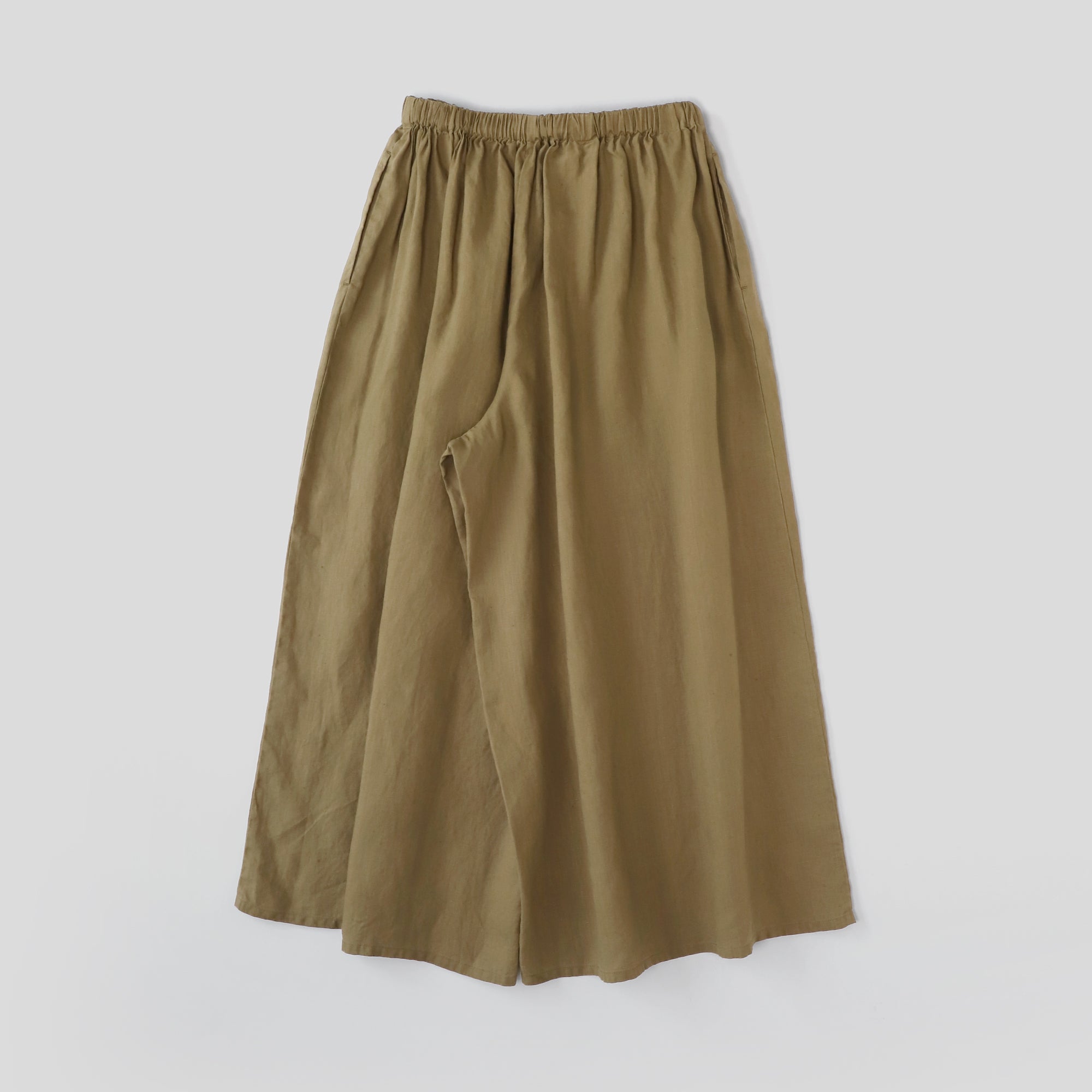 ヘンプギャザーワイドパンツ