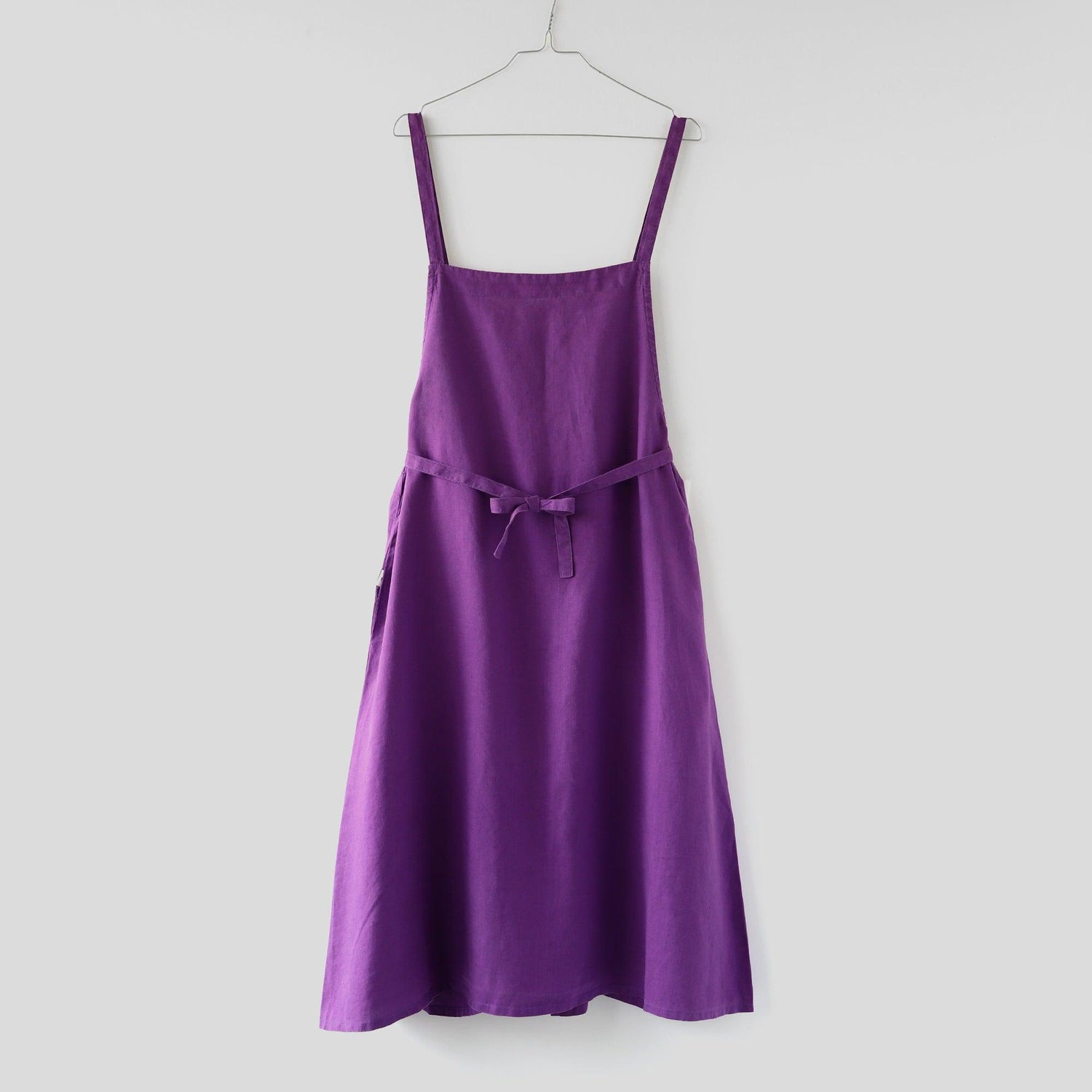 ヘンプ100%マキシエプロン WE2201R019 Purple