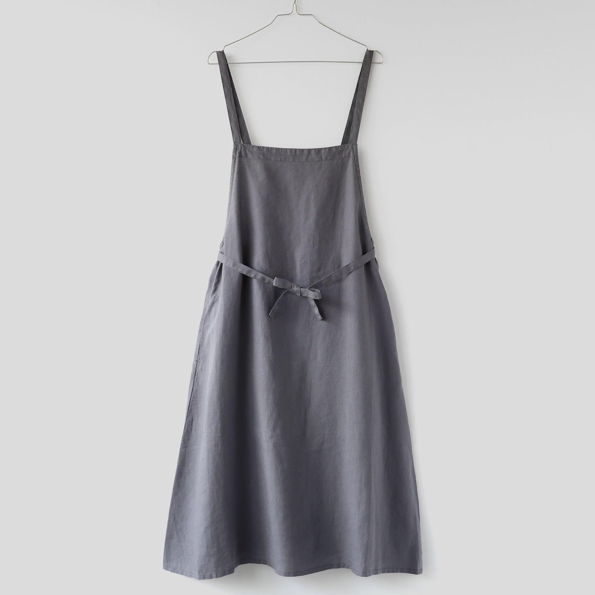 ヘンプ100%マキシエプロン WE2201R019 INK