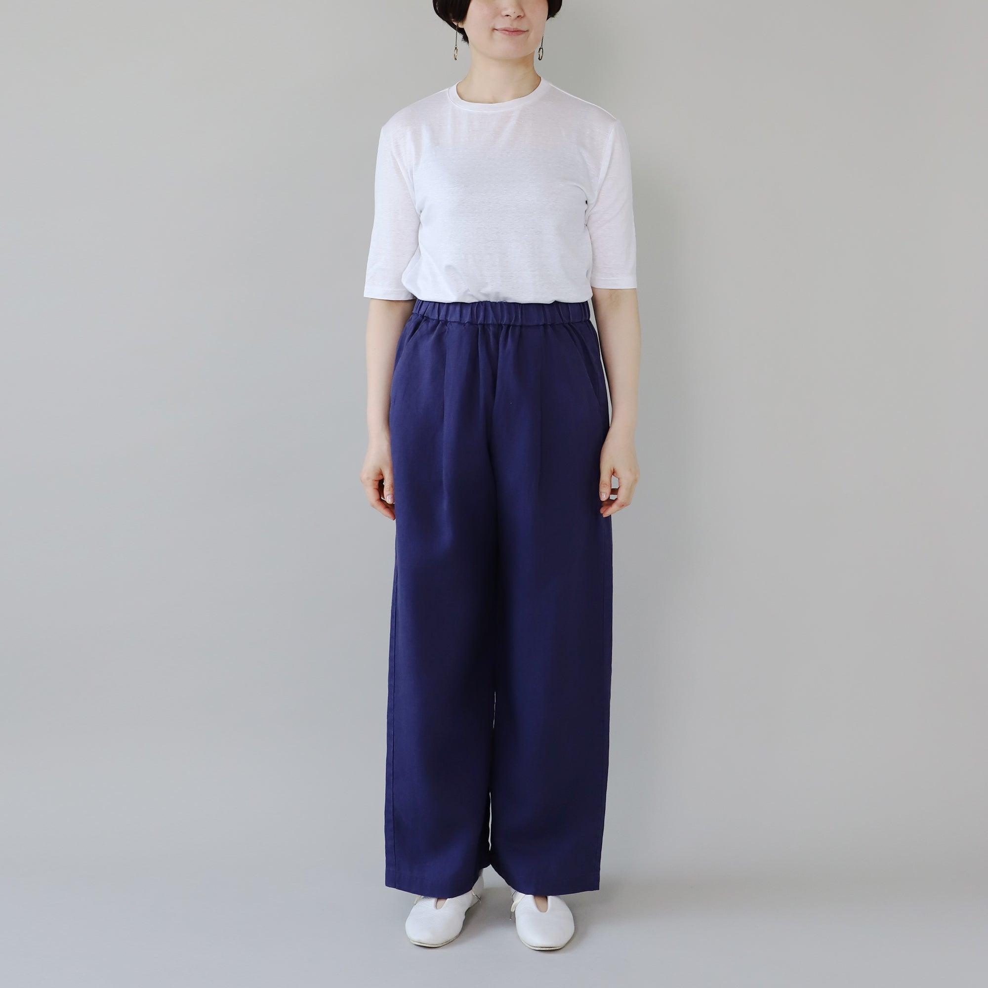 WE2501G002 ヘンプ タックイージーパンツ