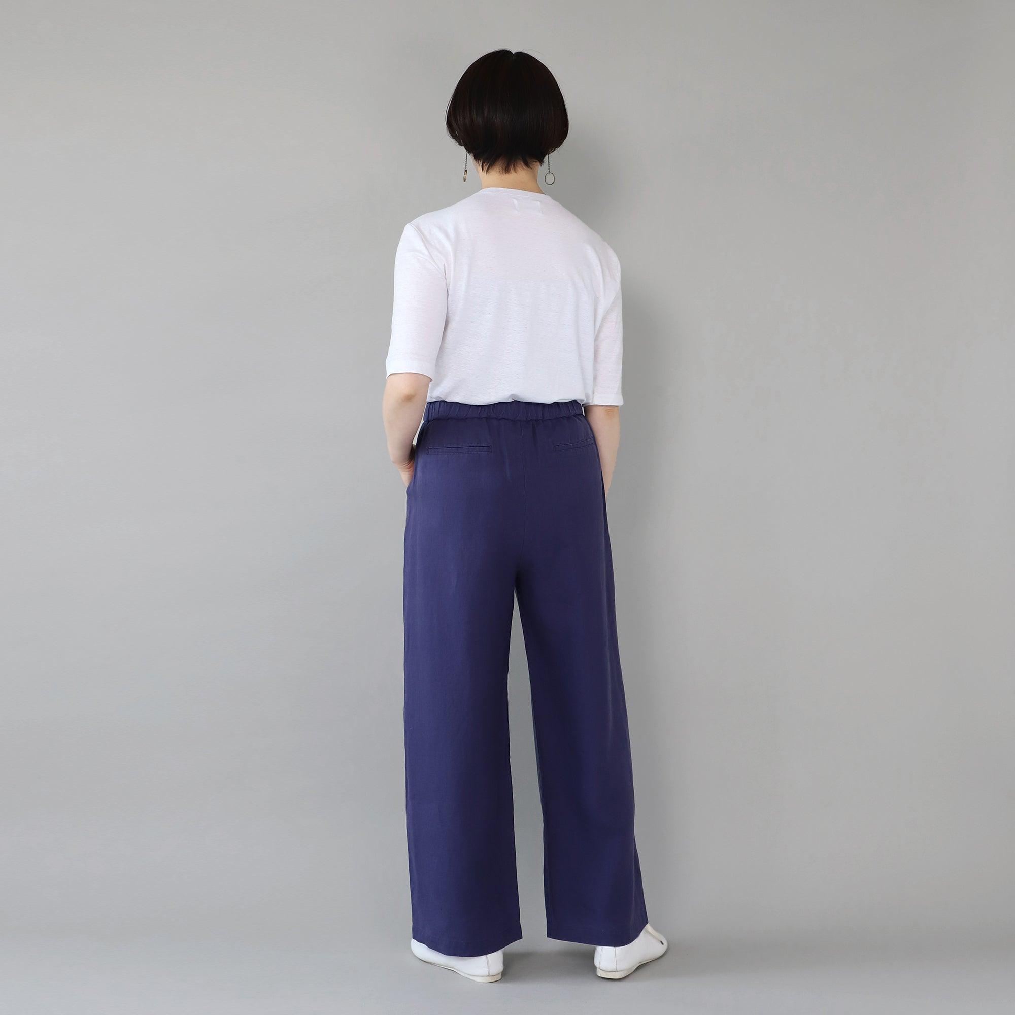 WE2501G002 ヘンプ タックイージーパンツ