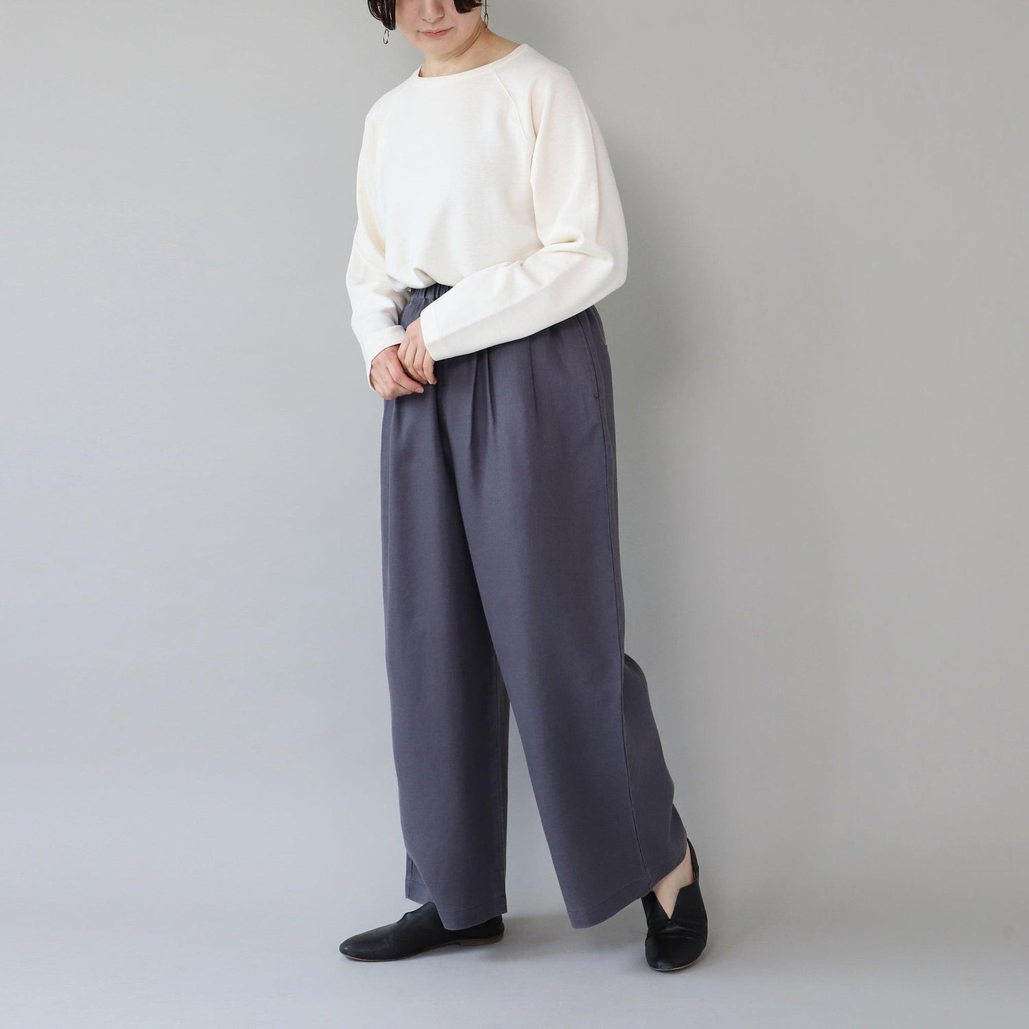 WE2501G004 ヘンプツイル  ストレートイージーパンツ