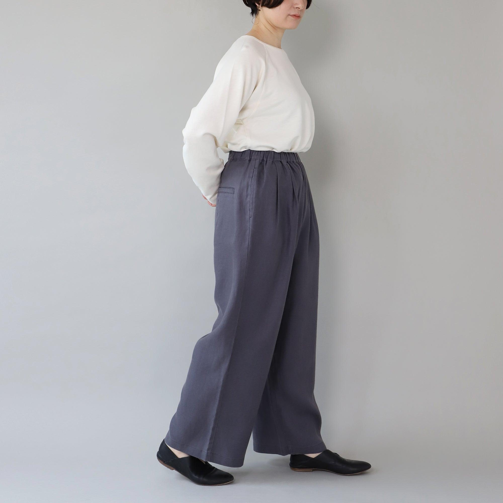 WE2501G004 ヘンプツイル  ストレートイージーパンツ