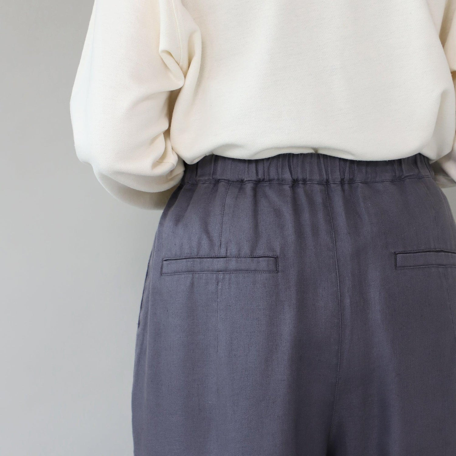 WE2501G004 ヘンプツイル  ストレートイージーパンツ