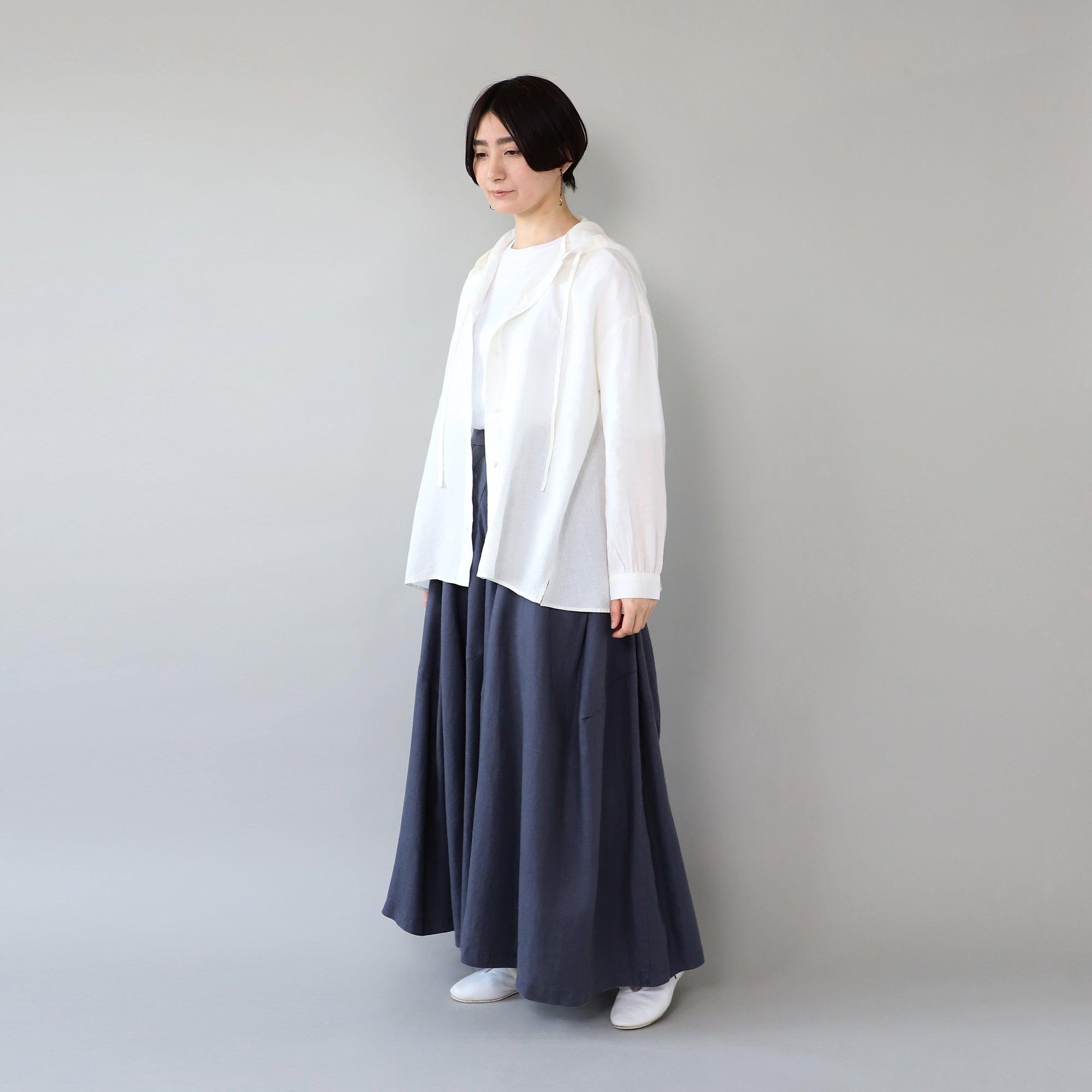 WE2501G006 ヘンプフーディシャツ