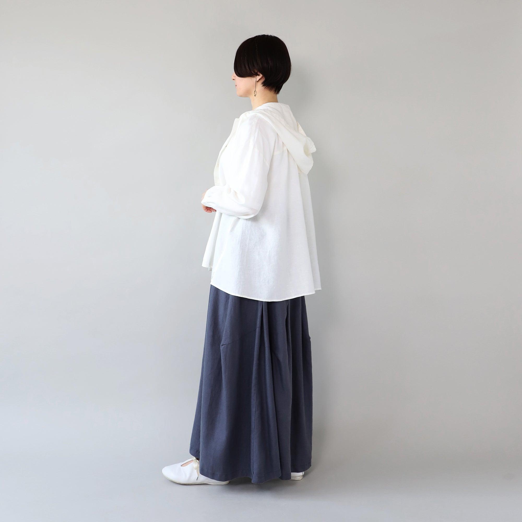 WE2501G006 ヘンプフーディシャツ