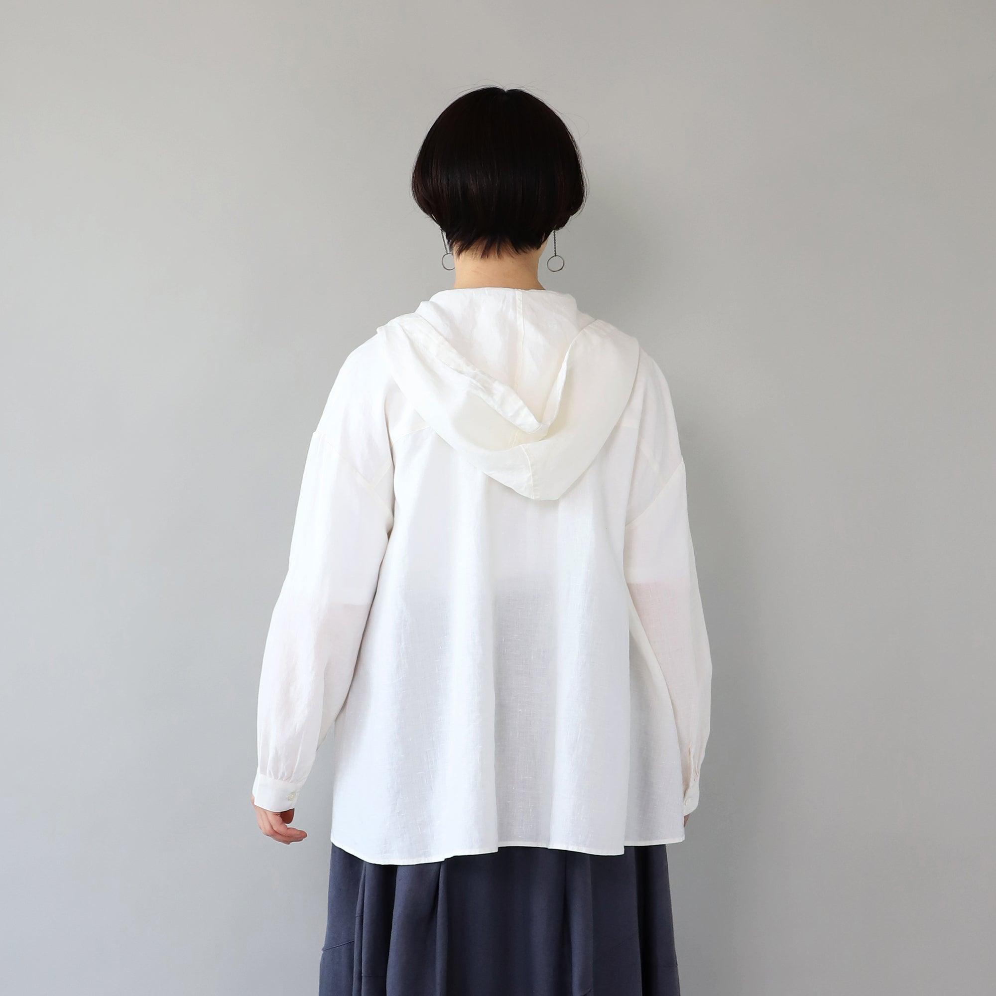 WE2501G006 ヘンプフーディシャツ