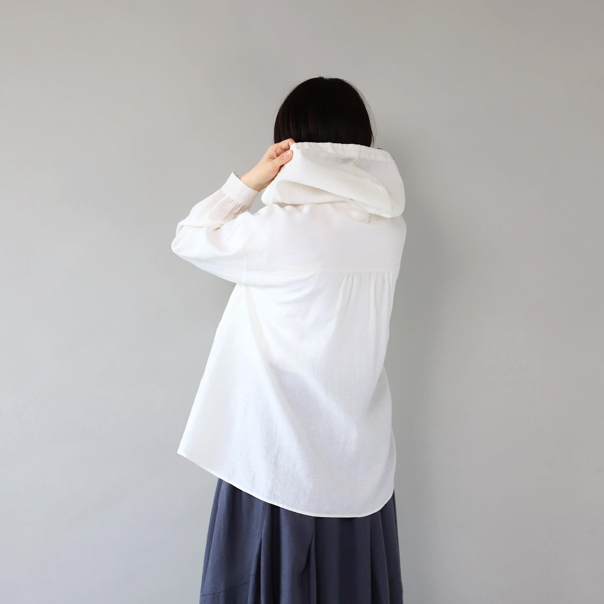 WE2501G006 ヘンプフーディシャツ