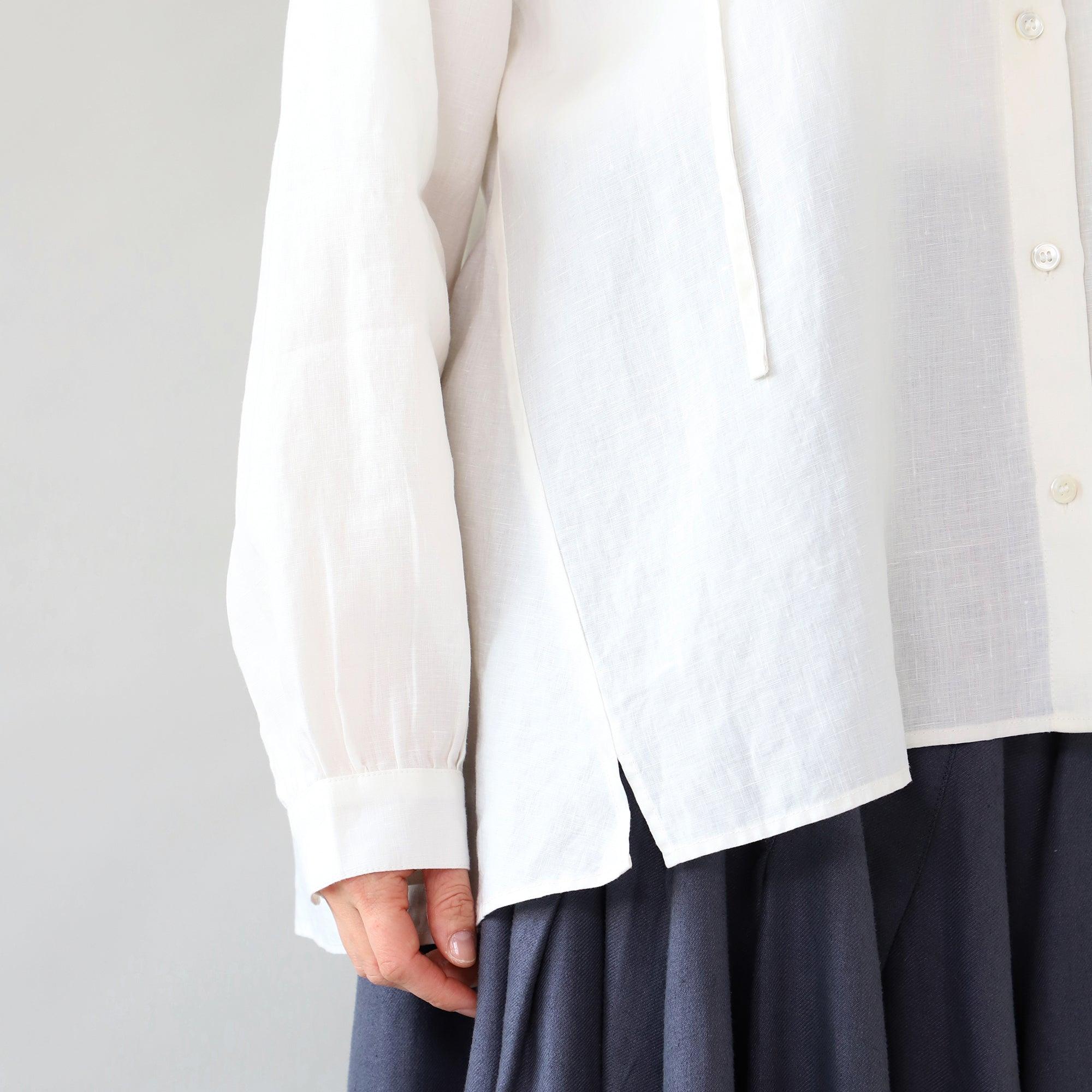 WE2501G006 ヘンプフーディシャツ