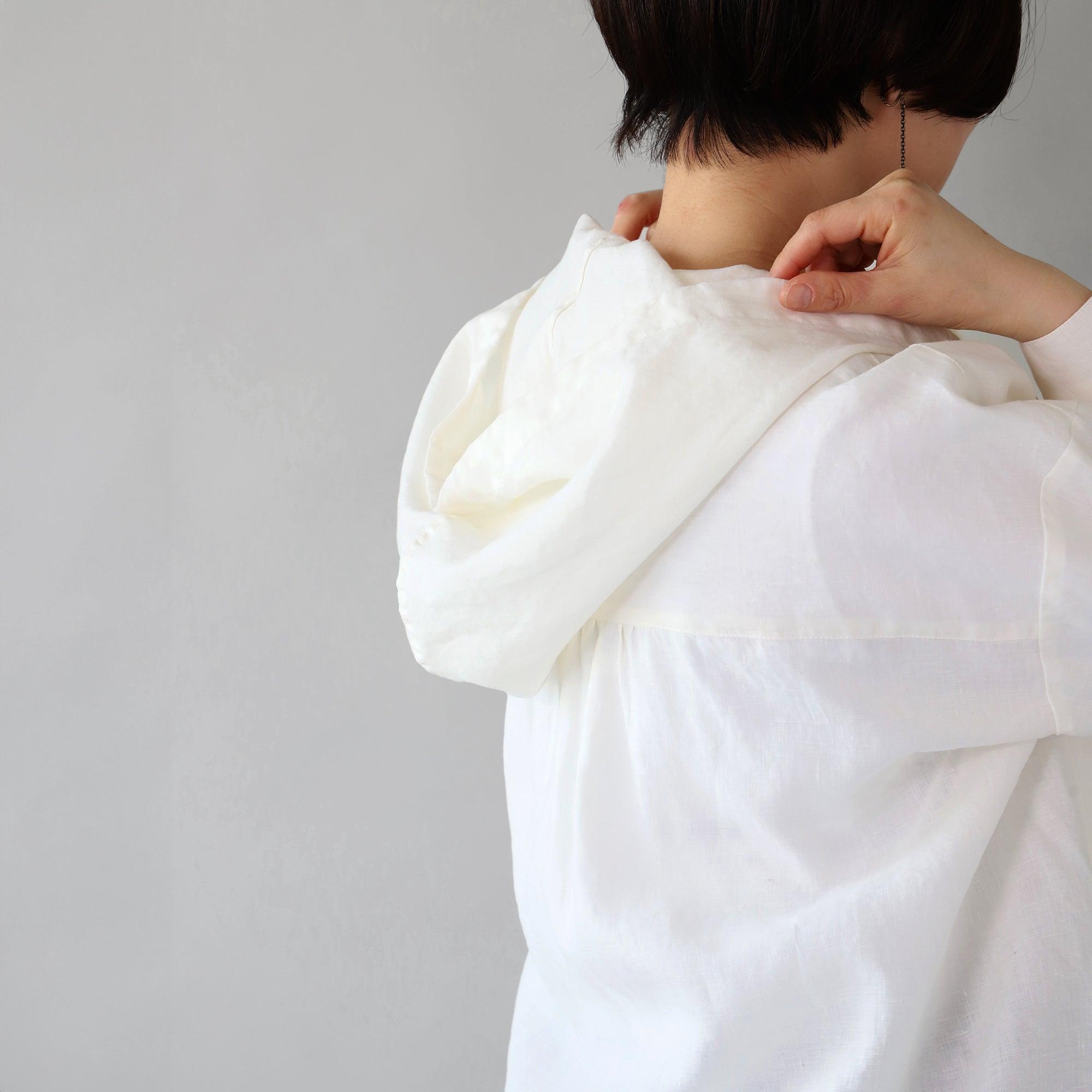 WE2501G006 ヘンプフーディシャツ