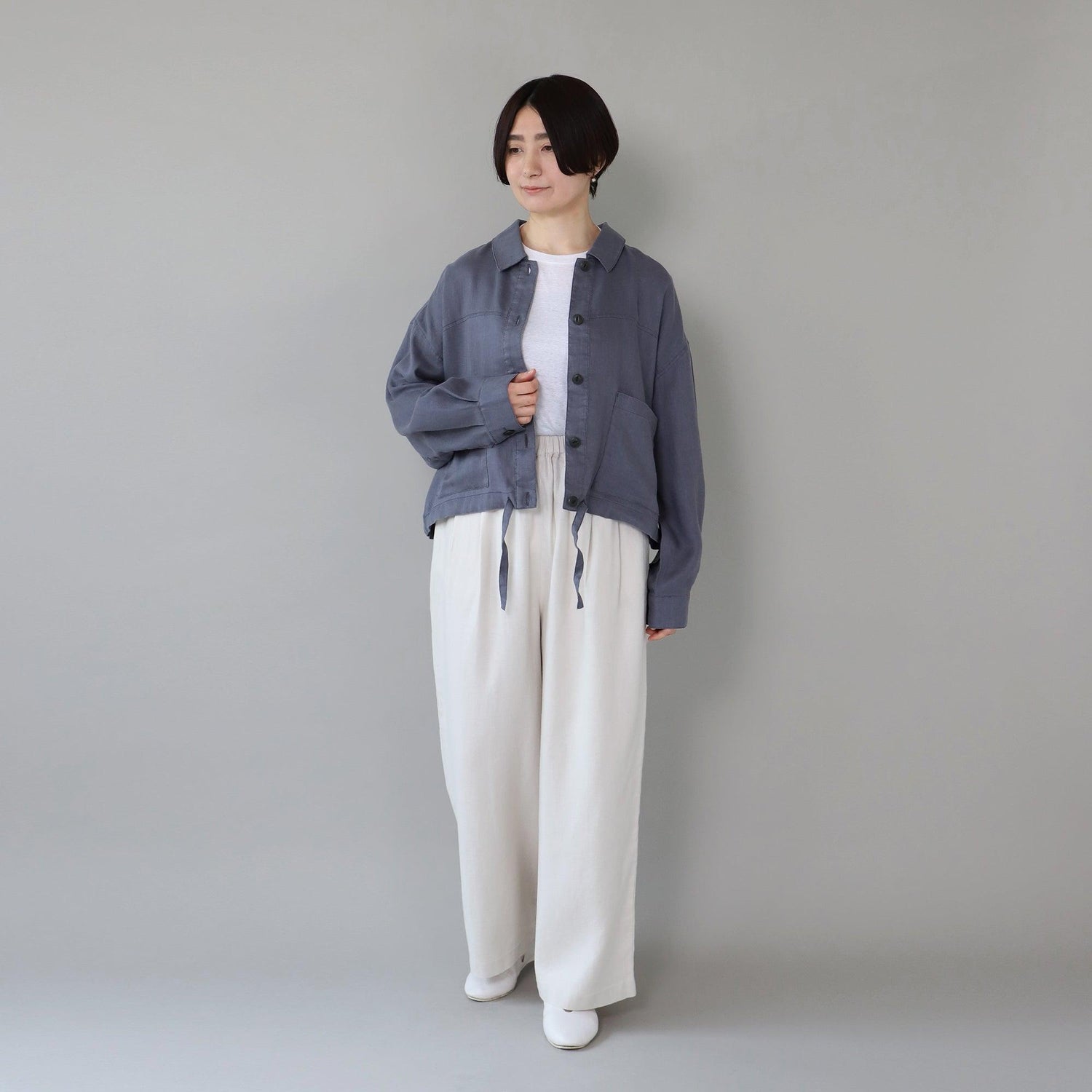 WE2501G004 ヘンプツイル  ストレートイージーパンツ