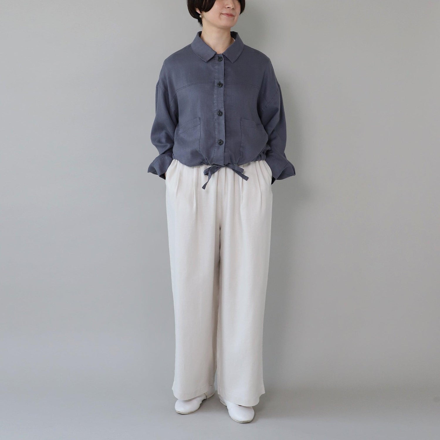 WE2501G008 ヘンプツイルシャツジャケット