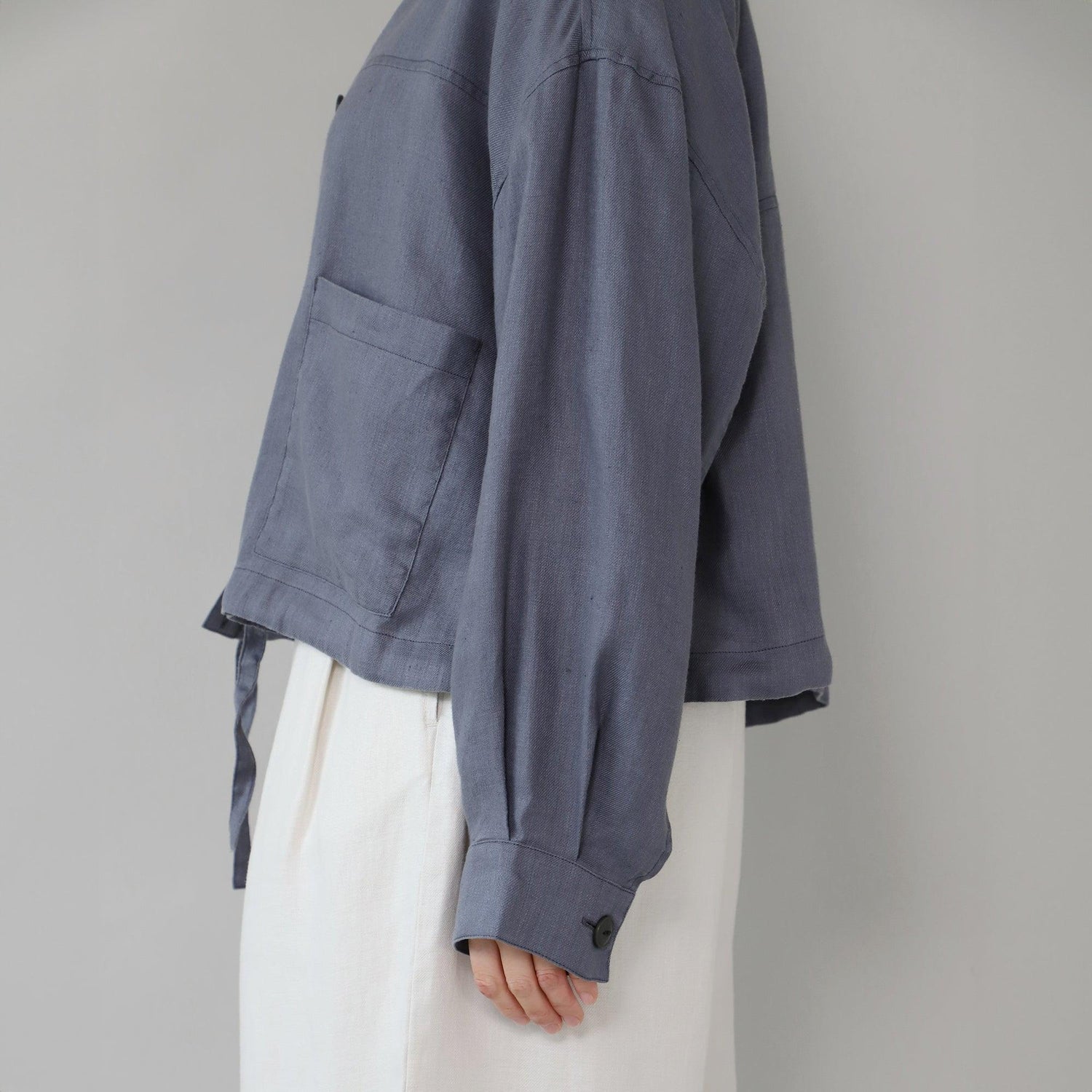 WE2501G008 ヘンプツイルシャツジャケット