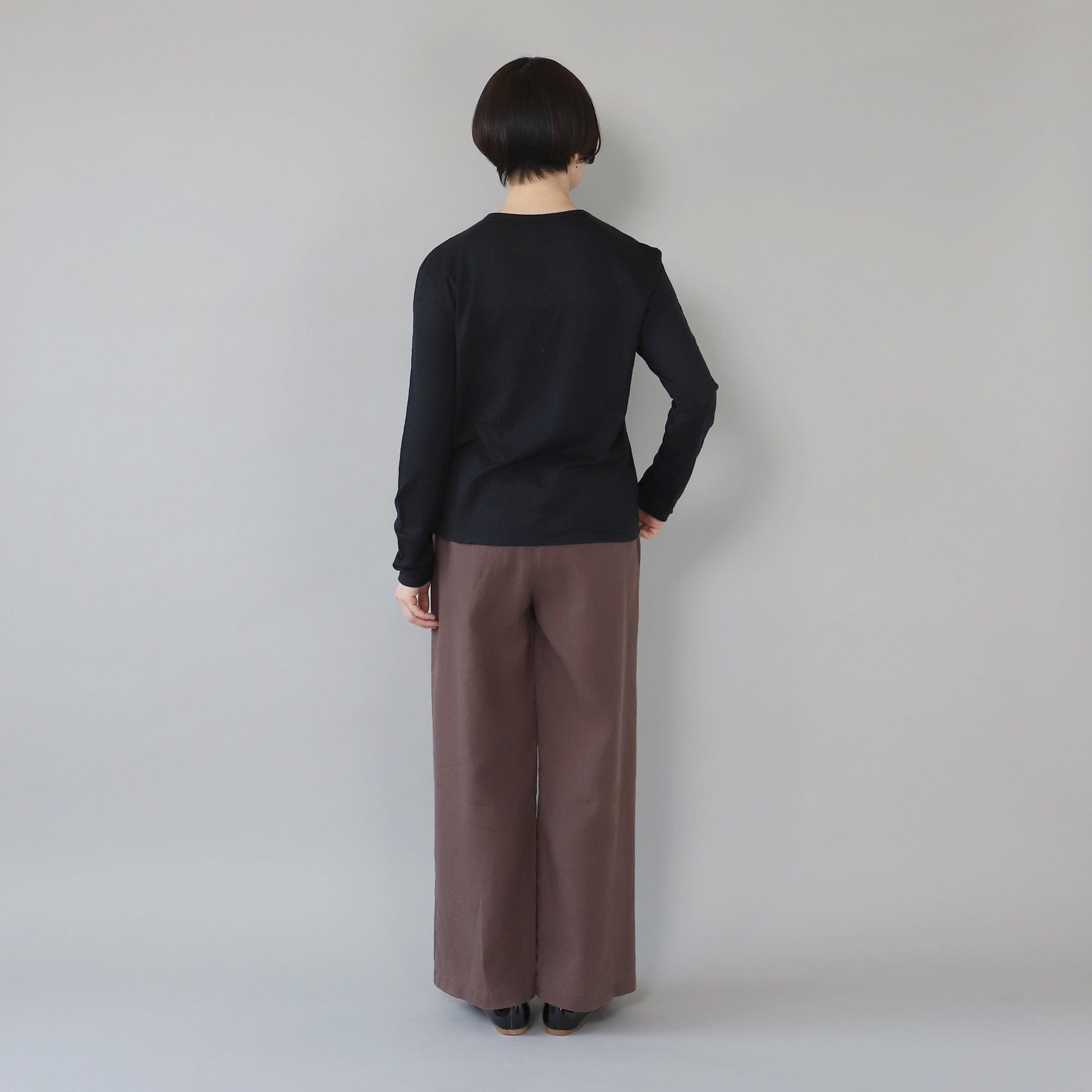 WE2501G002 ヘンプ タックイージーパンツ