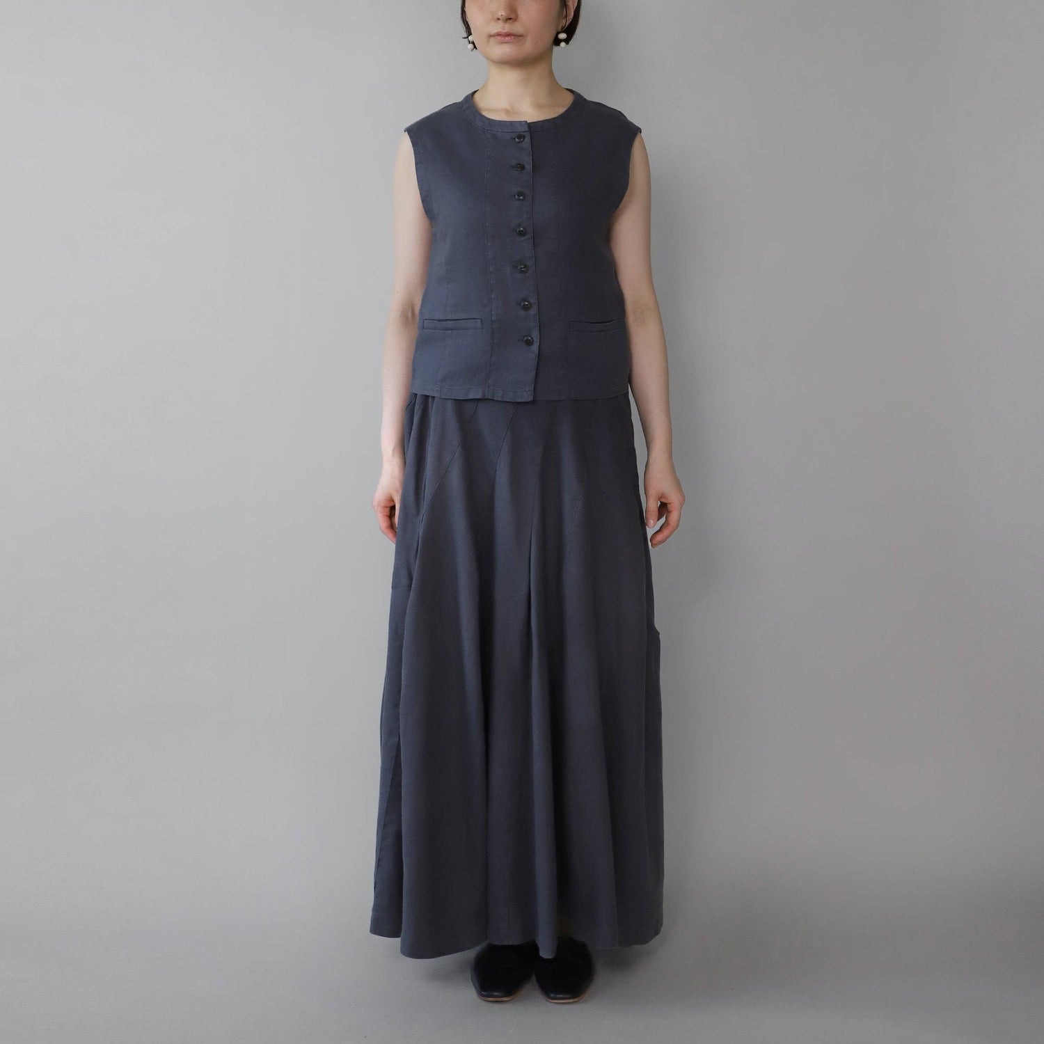 ヘンプオープンベスト WE2401G009 INK