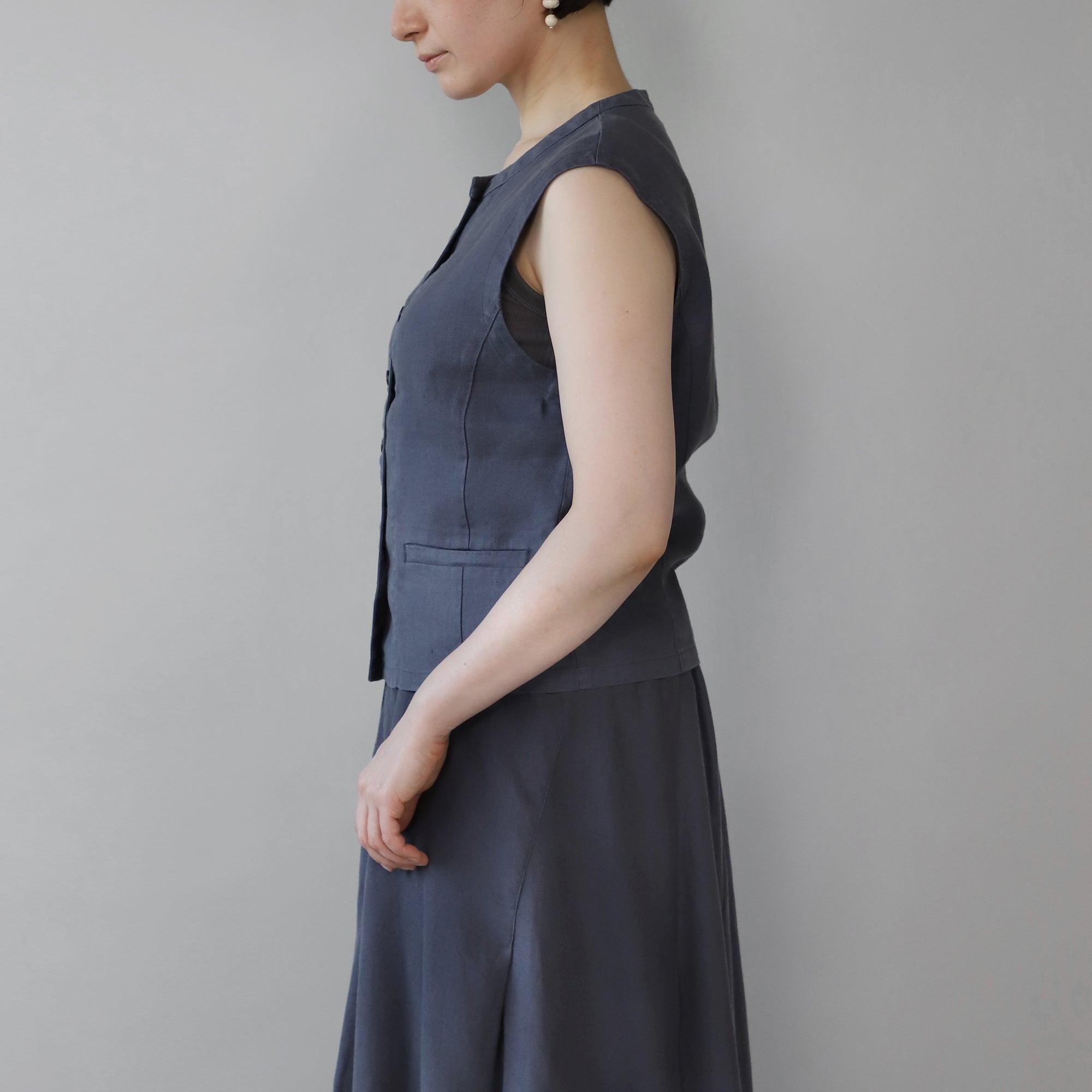 ヘンプオープンベスト WE2401G009 INK