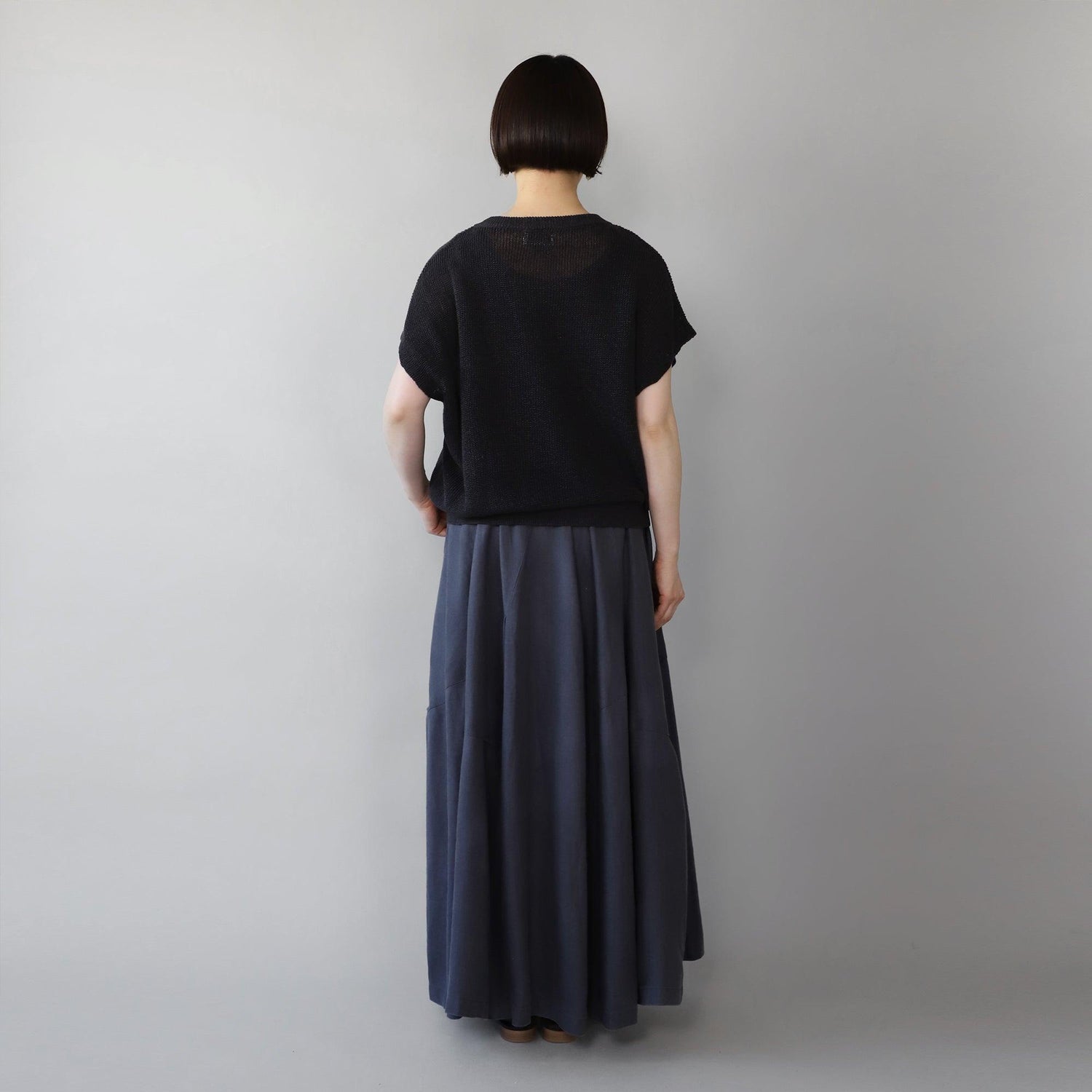 ヘンプコットンコクーンプルオーバー WE2401G016 Black