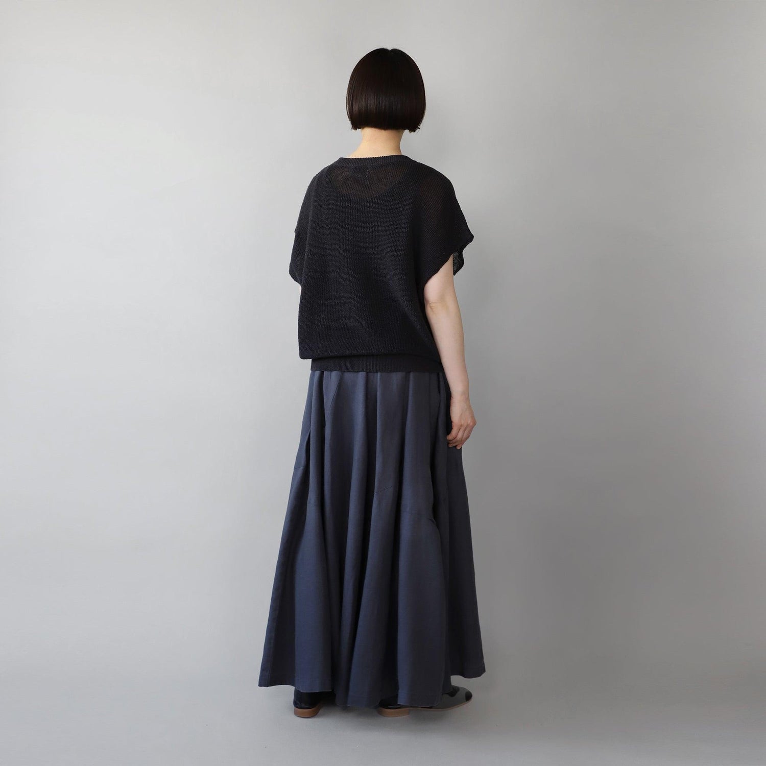 ヘンプコットンコクーンプルオーバー WE2401G016 Black